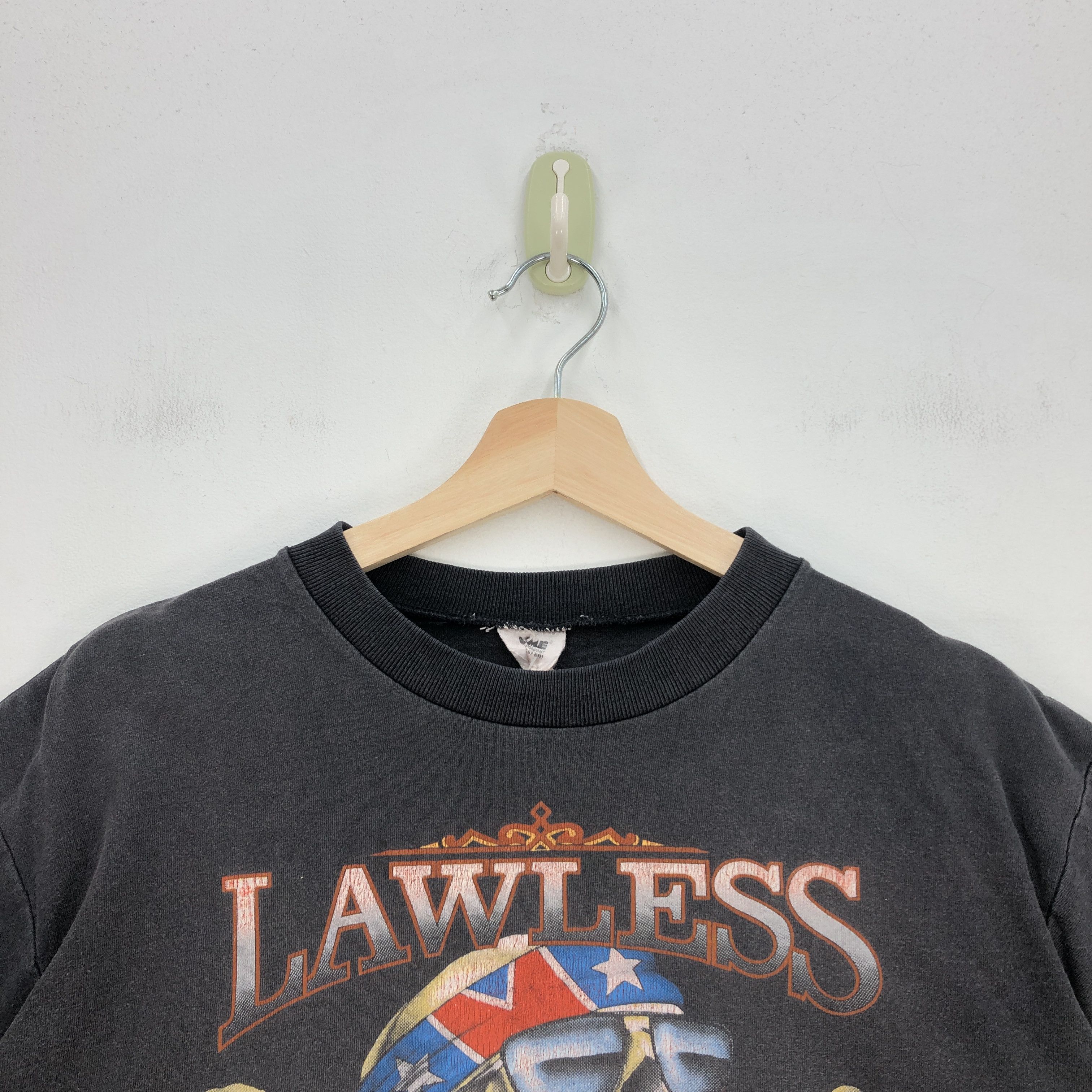 Harley Davidson Vintage Easy Riders T Shirt Lawless Rebel Skulls Tees Size US L / EU 52-54 / 3 - 3 Thumbnail