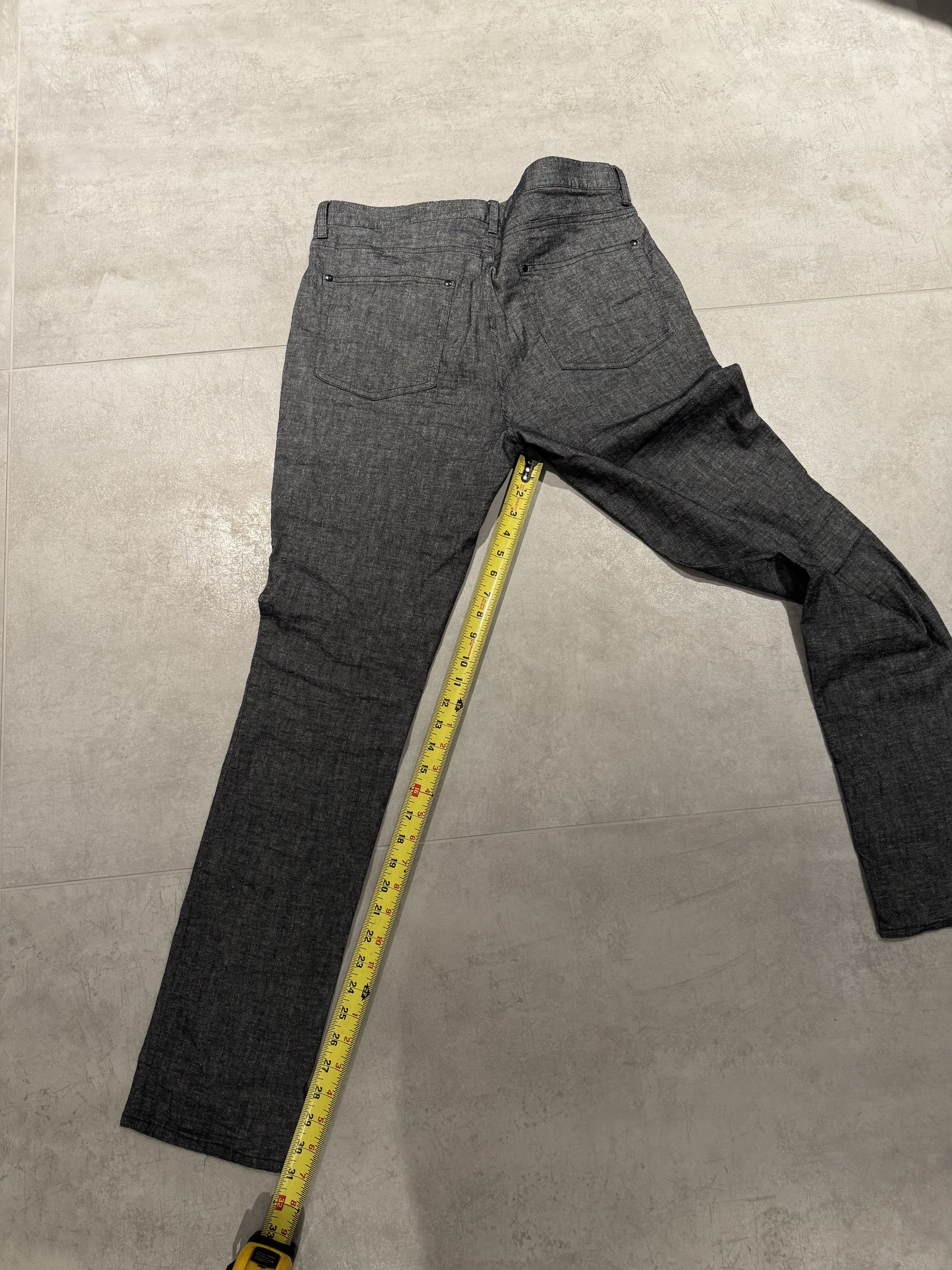 John Varvatos Dark Gray Linen Pants Size US 33 - 5 Thumbnail
