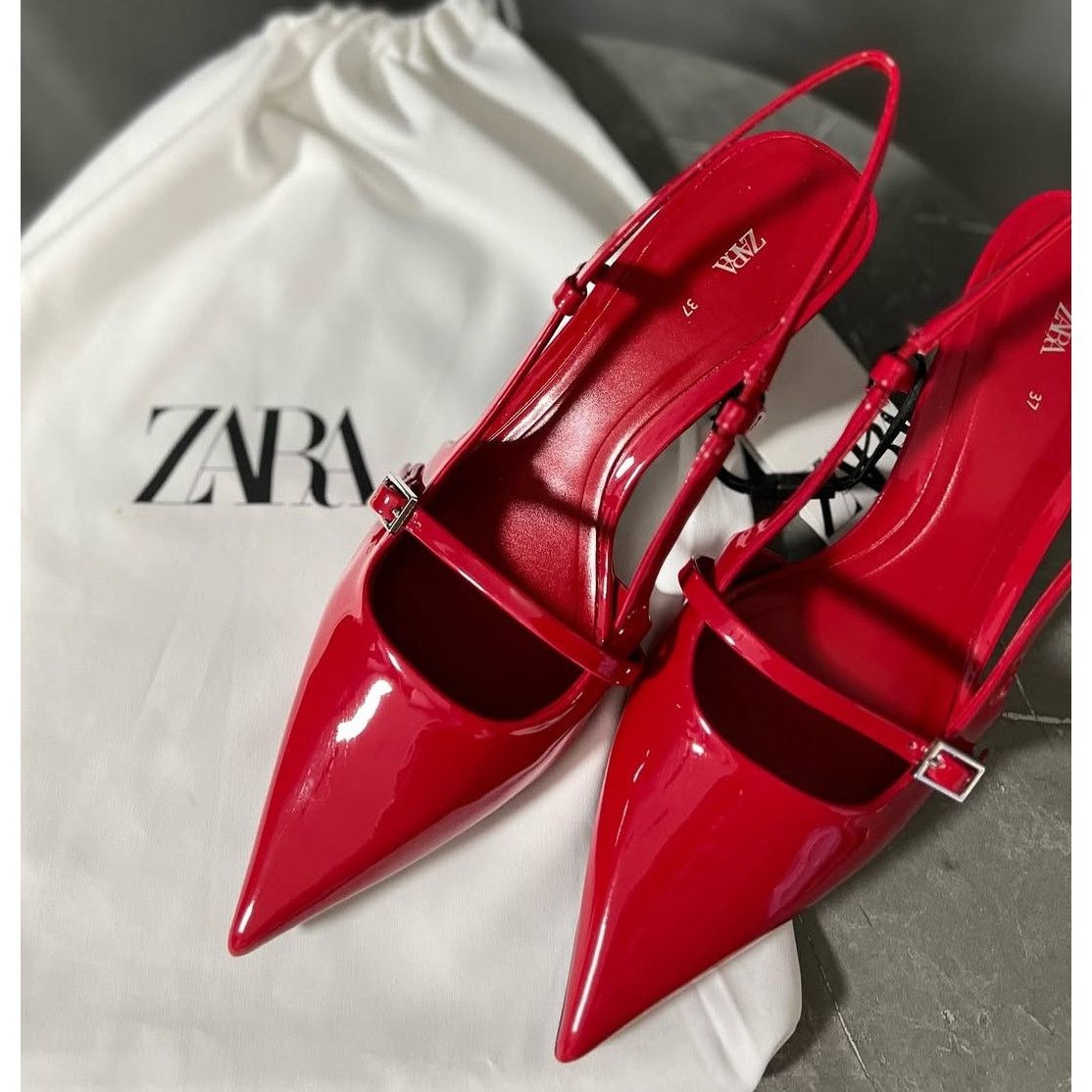 Zara ZARA Red Kitten Heels NWT Size US 7.5 / IT 37.5 - 8 Thumbnail