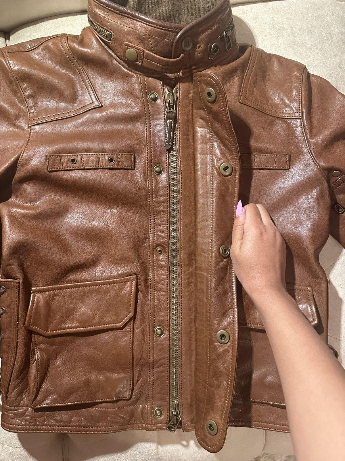 Ralph Lauren Vintage Ralph Lauren Genuine Leather Jacket Size M / US 6-8 / IT 42-44 - 7 Thumbnail