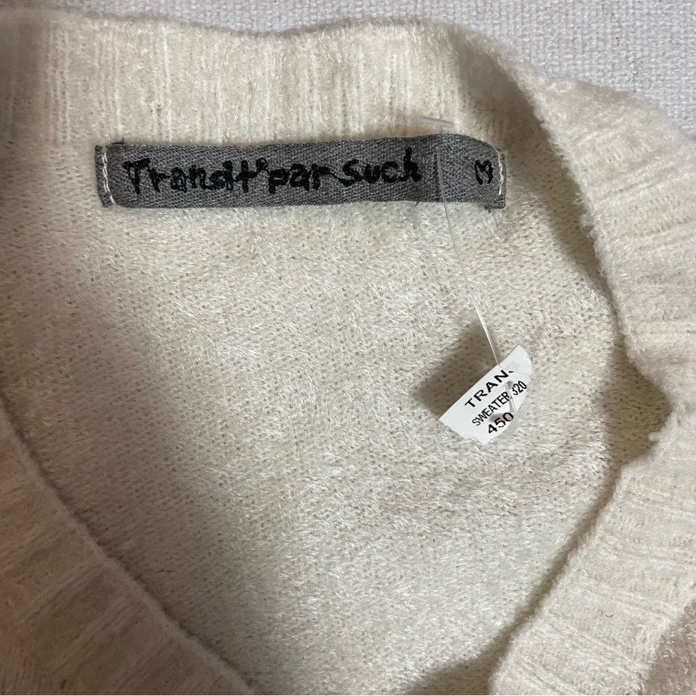 Other New Transit Par-Such Fuzzy Ivory Sweater Made in Italy Size Size M / US 6-8 / IT 42-44 - 5 Thumbnail