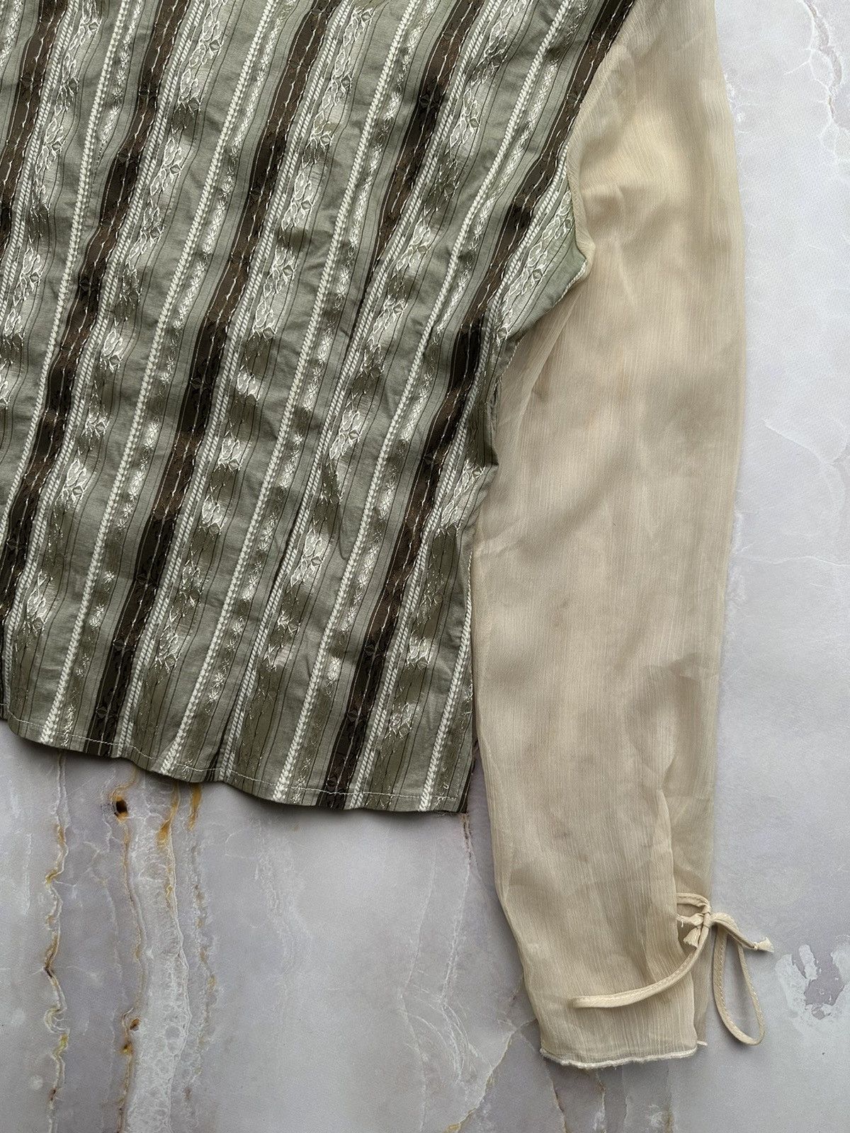 Vintage Vintage Blouse With Mesh Sleeves (V2) Size M / US 6-8 / IT 42-44 - 11 Thumbnail