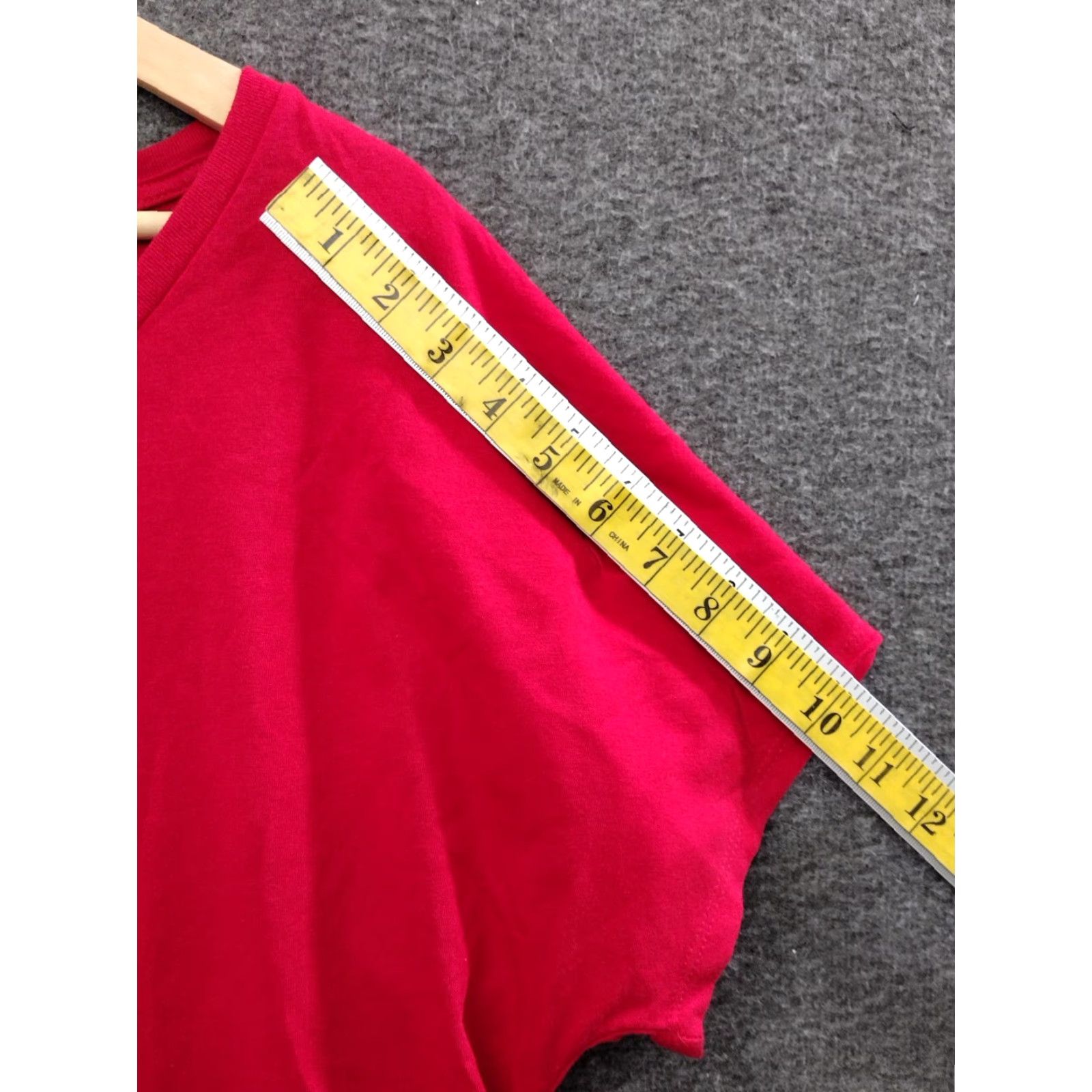 IDEA Ideal T-Shirt Women’s XXL Red Short Sleeve Round Neck Cotton Blend Jersey Basic Solid Casual Womens Size XXL / US 16-18 / IT 52-54 - 5 Thumbnail
