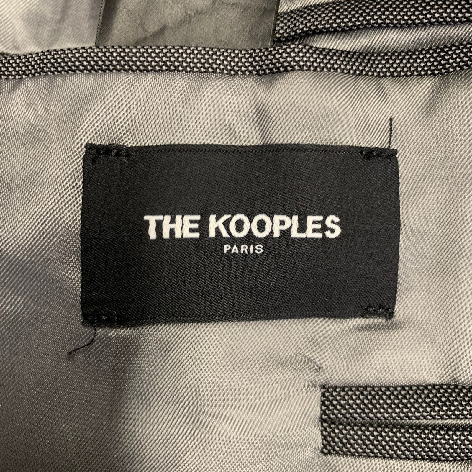 The Kooples THE KOOPLES Size 38 Grey Wool Notch Lapel Suit Size 38R - 6 Thumbnail