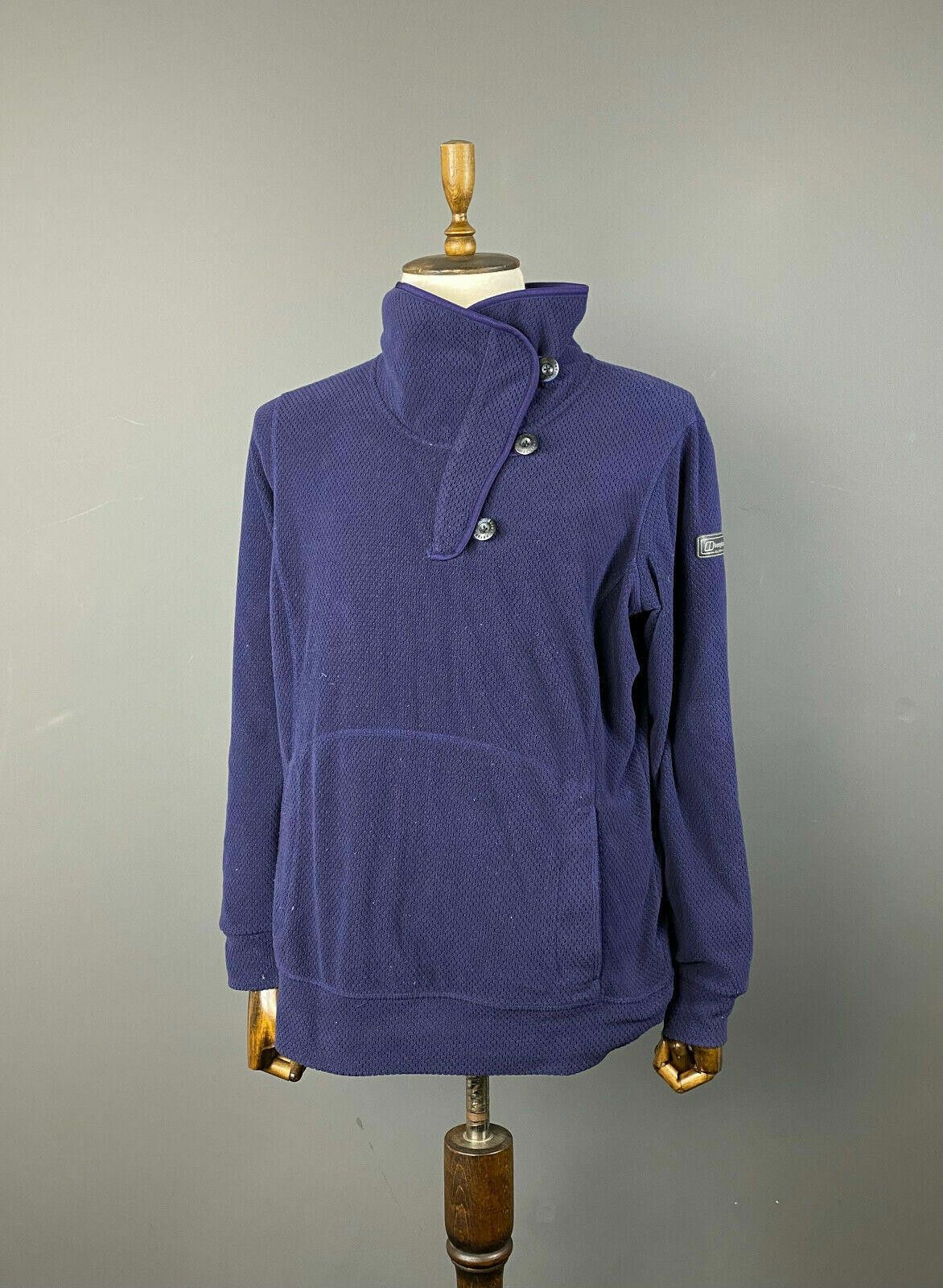 Berghaus Berghaus Blue High Button Up Fleece Jumper Size UK 18 2XL Size US XXL / EU 58 / 5 - 1 Thumbnail