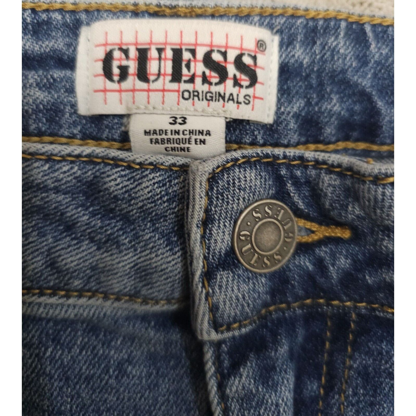Guess Guess VTG 90s Cargo Pants Baggy Wide-leg Grunge 33 (36×30) Size US 33 - 6 Thumbnail