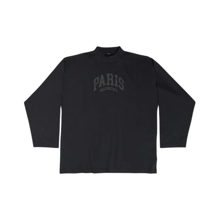 Balenciaga Black Logo Long Sleeve T-Shirt