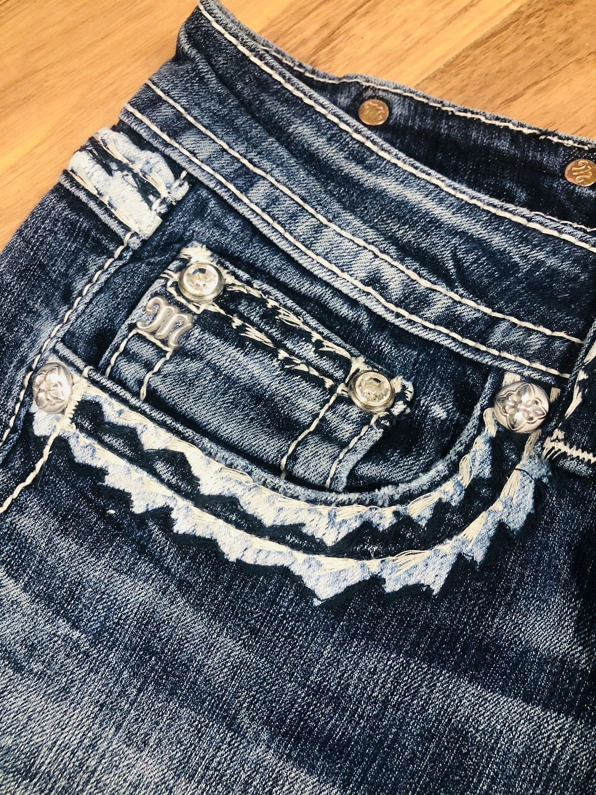 Miss Me MissMe Usa designer Jeans (37) Size 27" / US 4 / IT 40 - 9 Thumbnail