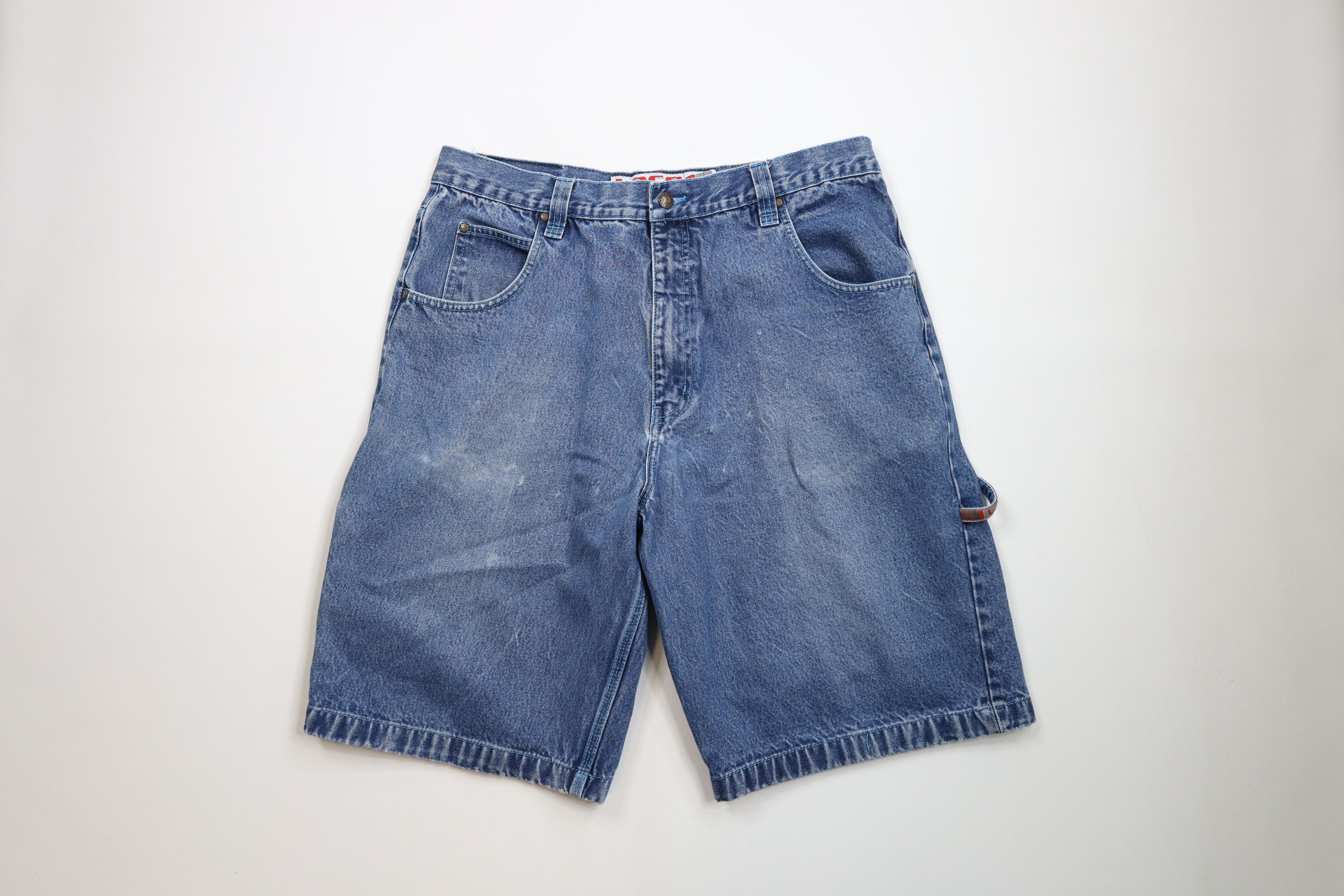 Vintage Vintage 90s Y2K Streetwear Baggy Fit Denim Jean Shorts Jorts Size US 36 / EU 52 - 1 Thumbnail