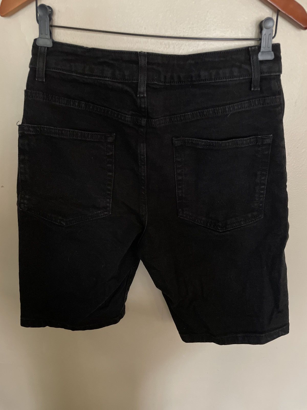 Asos × Vintage ASOS Design Black Denim Jean SHORTS Jorts 30 made in Egypt 🔥 Size US 30 / EU 46 - 5 Thumbnail