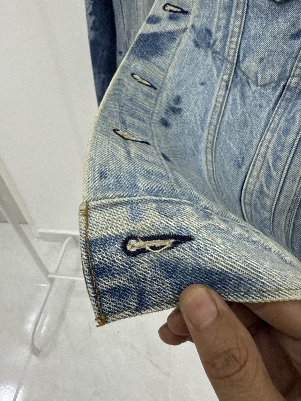 Levi's Rare! 80s Levis Red Label Type 3 Acid Wash Trucker Denim USA Size US M / EU 48-50 / 2 - 5 Thumbnail