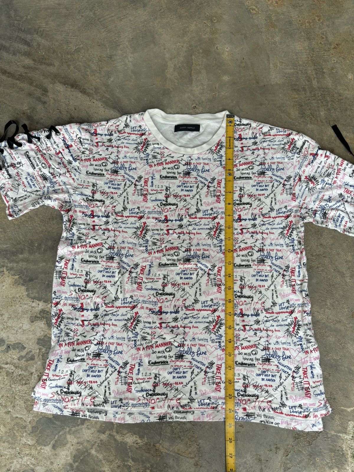 Hysteric Glamour × Japanese Brand Y2k Shinky Ripple Full Print Tshirt Size US M / EU 48-50 / 2 - 10 Thumbnail
