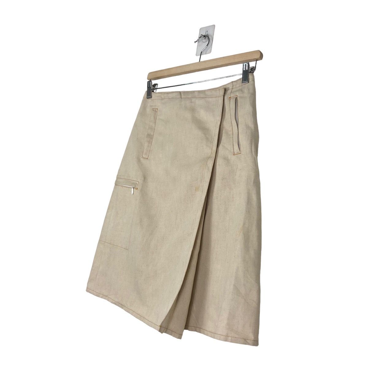 Burberry Vintage Burberrys London Blue Label Skirt Chore Duck Canvas Size 28" / US 6 / IT 42 - 2 Thumbnail