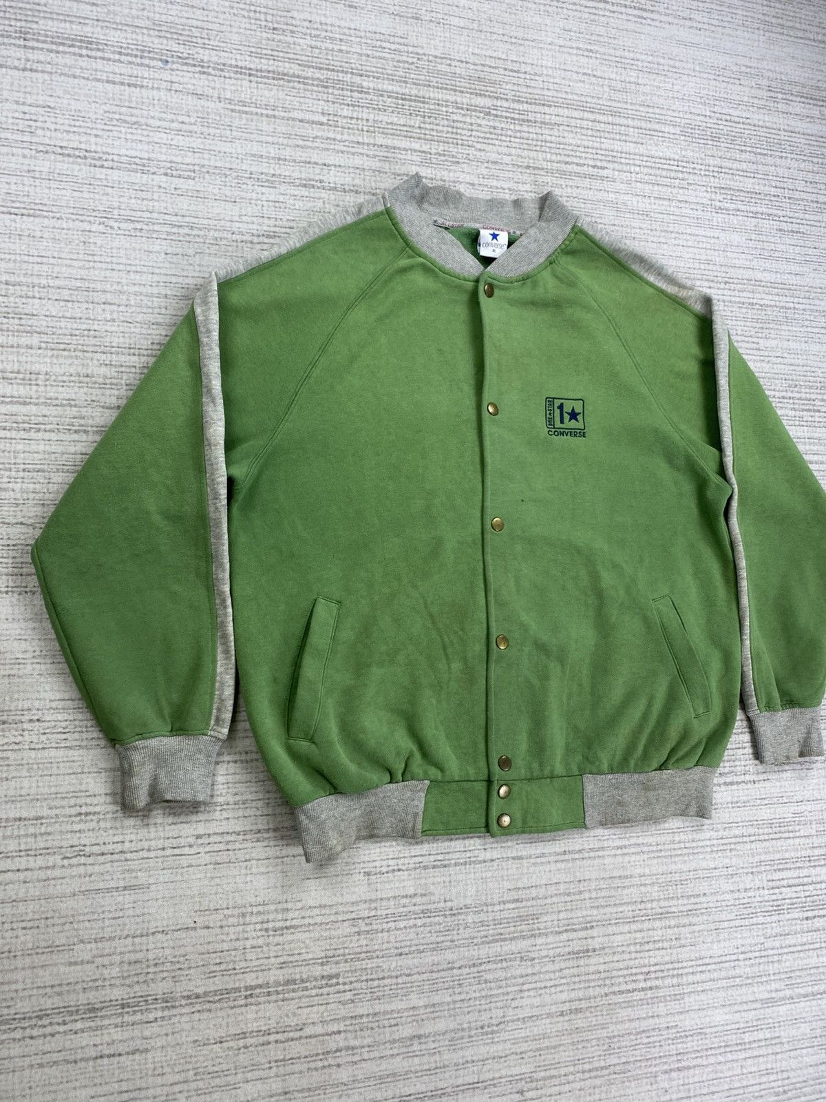 Converse × Vintage Vintage 90s Converse One Star Rare Varsity Style Jacket Size US L / EU 52-54 / 3 - 3 Thumbnail