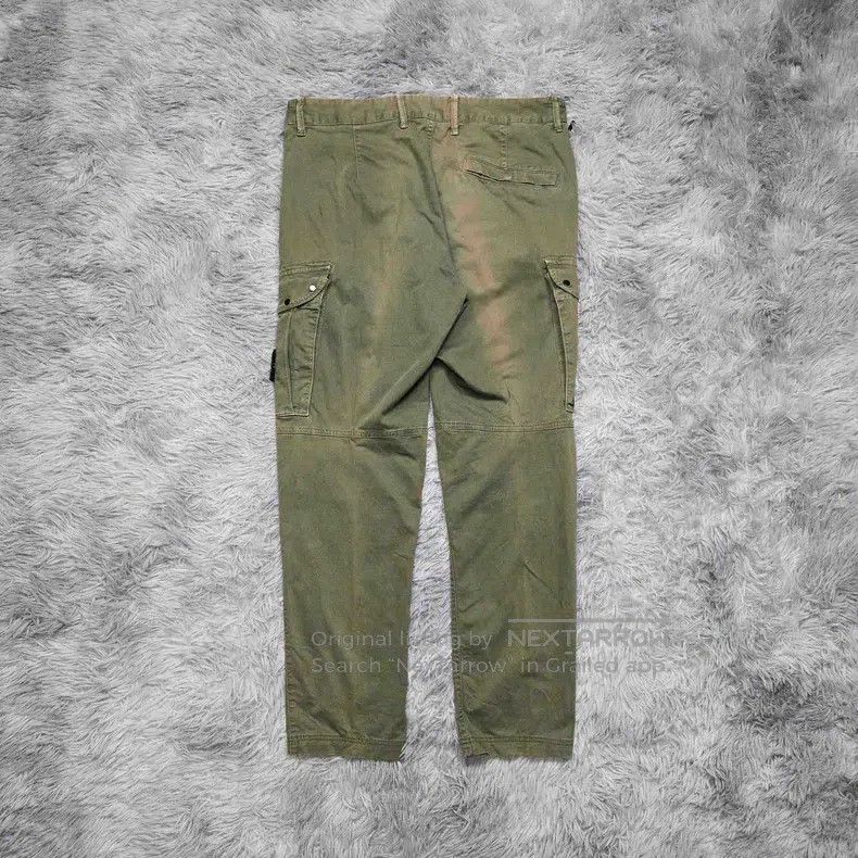 Stone Island Stone Island Washed Work Pants Trousers Military Green Size US 32 / EU 48 - 2 Thumbnail