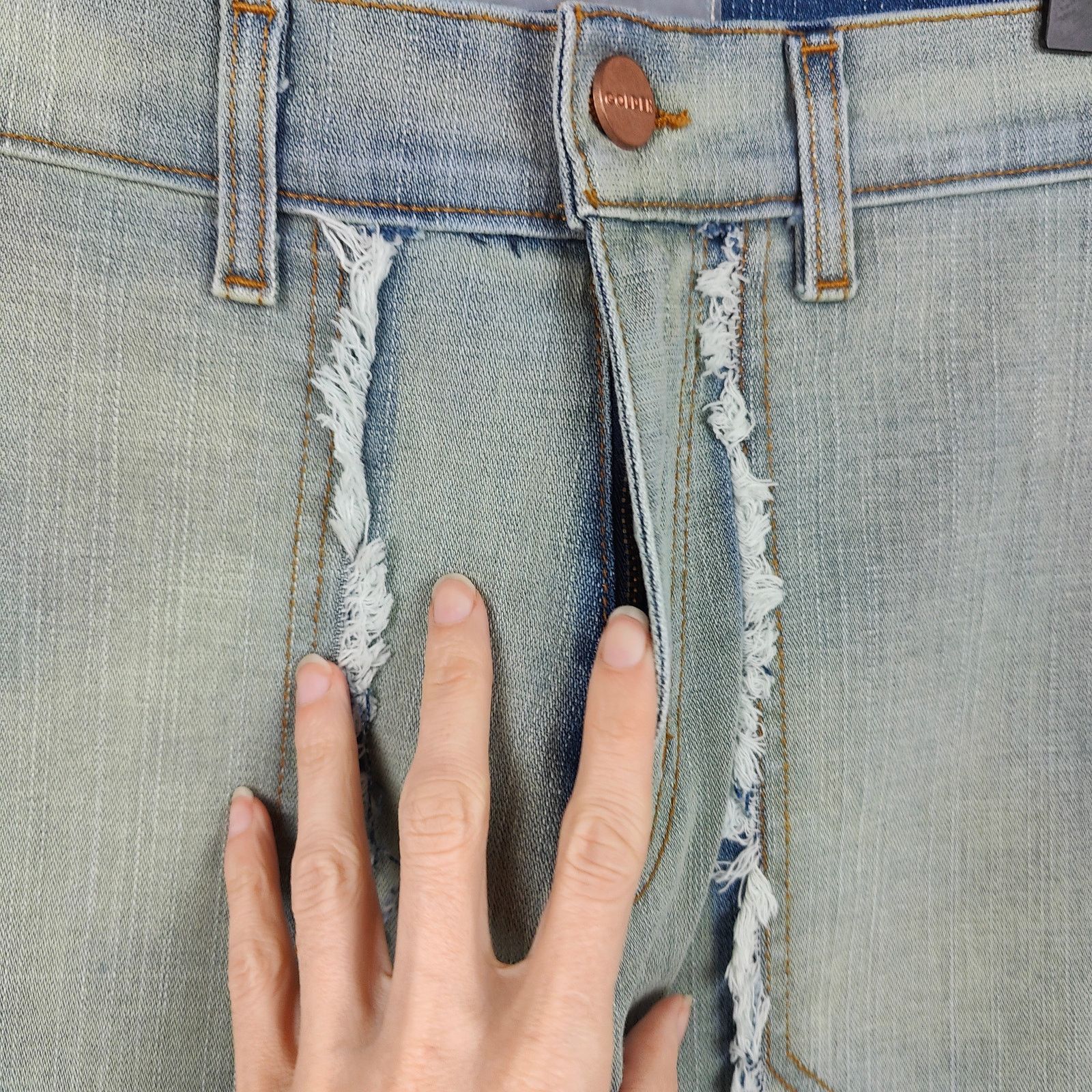 Other Golden Denim The Patchwork Mykonos Flared Jeans Men 34 Cargo Size US 34 / EU 50 - 4 Thumbnail