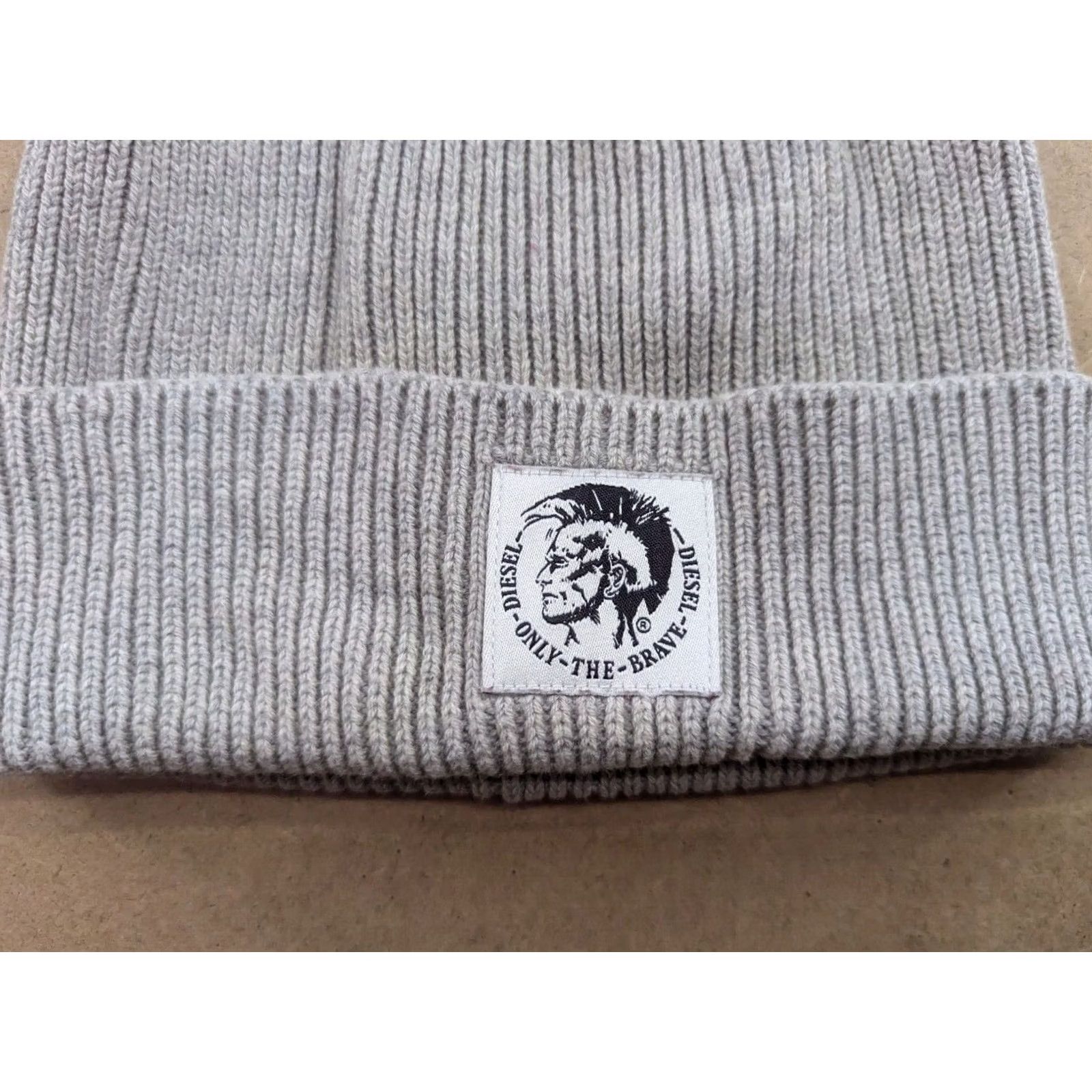 Diesel DIESEL Beanie K-Coder Hat Mohawk Only The Brave Punk Goth Melange Grey Wool Blend Knit Unisex Adults One Size Gray Shoes? Size ONE SIZE - 6 Thumbnail