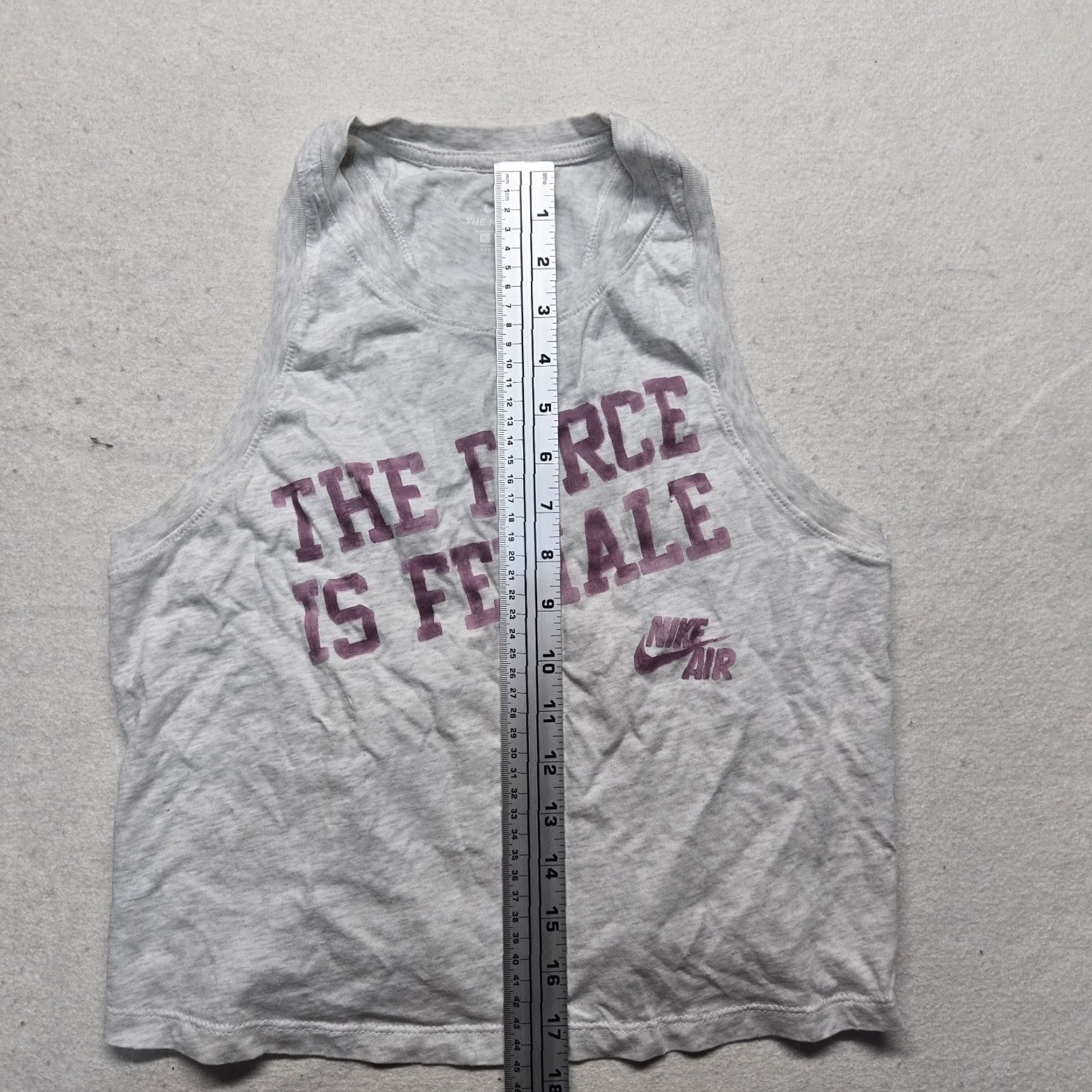 Nike Nike Air Women’s Cropped Tank Top Sleeveless M Gray Activewear 2020s Size M / US 6-8 / IT 42-44 - 7 Thumbnail