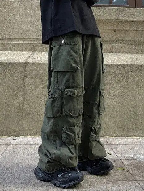 Japanese Brand Minami x Kaori Utility grunge multi pocket cargo pants Size US 28 / EU 44 - 7 Thumbnail