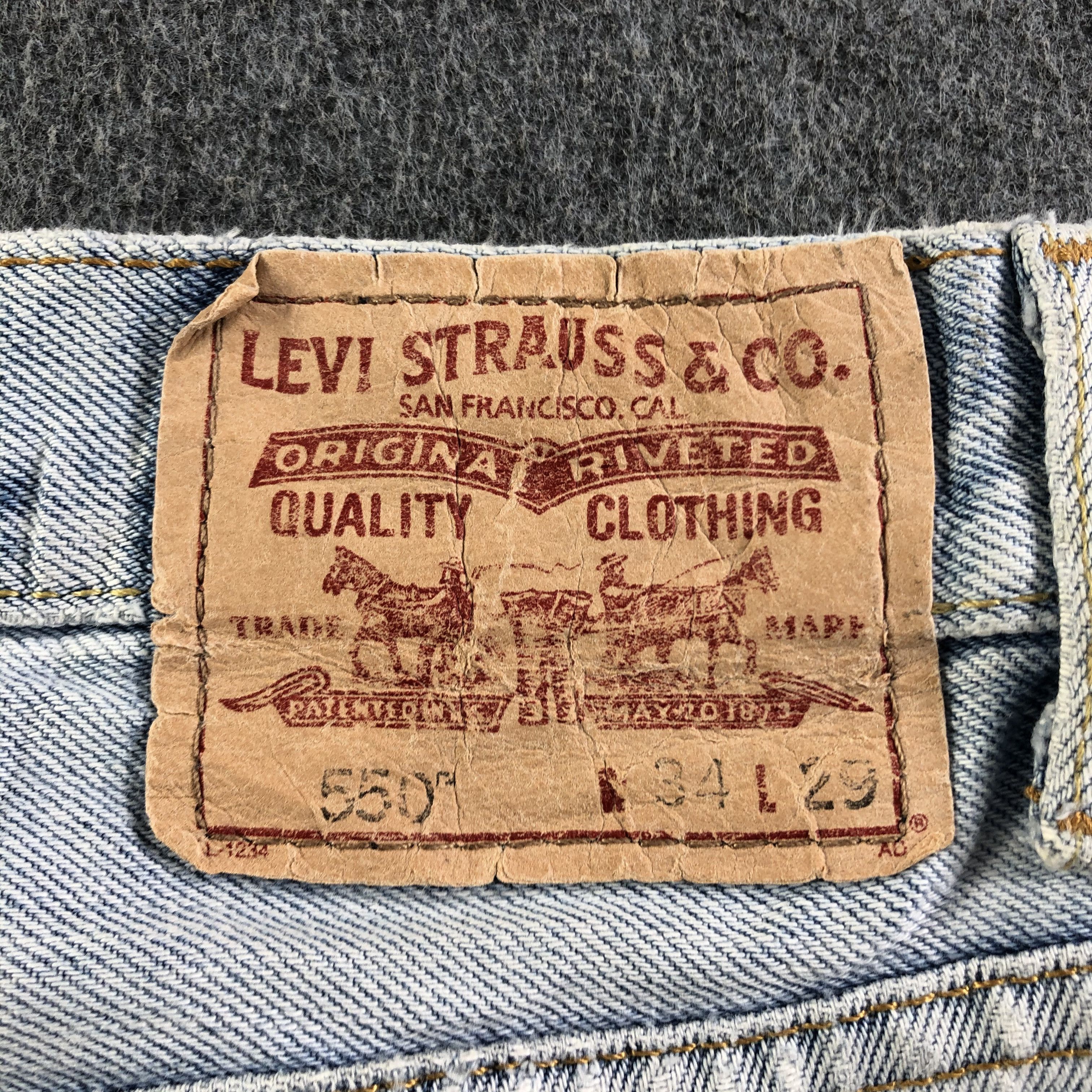Levi's Vintage Light Wash Levis 550 Jeans-J3790 Size US 34 / EU 50 - 5 Thumbnail