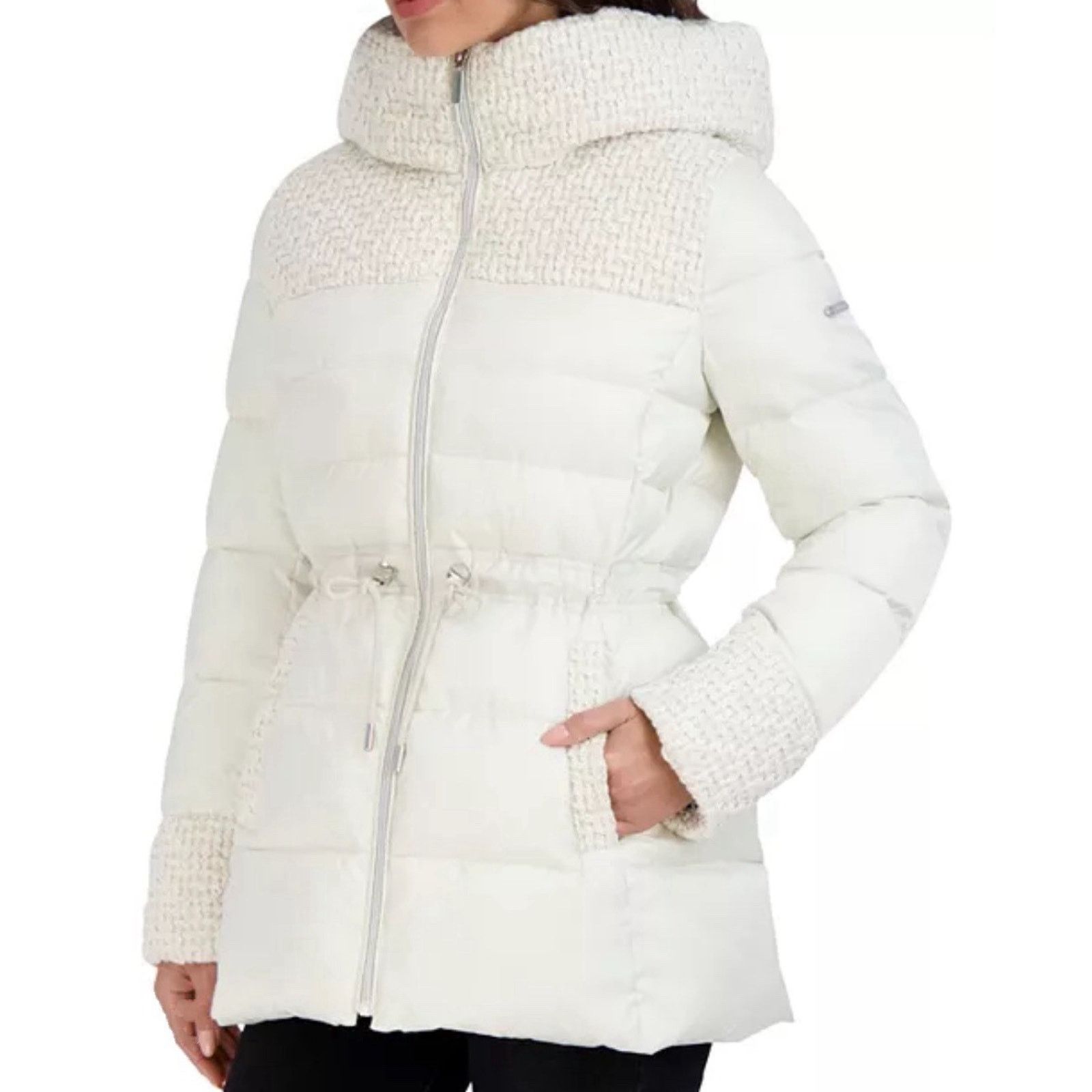 Laundry by Shelli Segal Laundry Shelli Segal Angora Hoodi Chunky Anorak Coat Med New Size M / US 6-8 / IT 42-44 - 20 Thumbnail