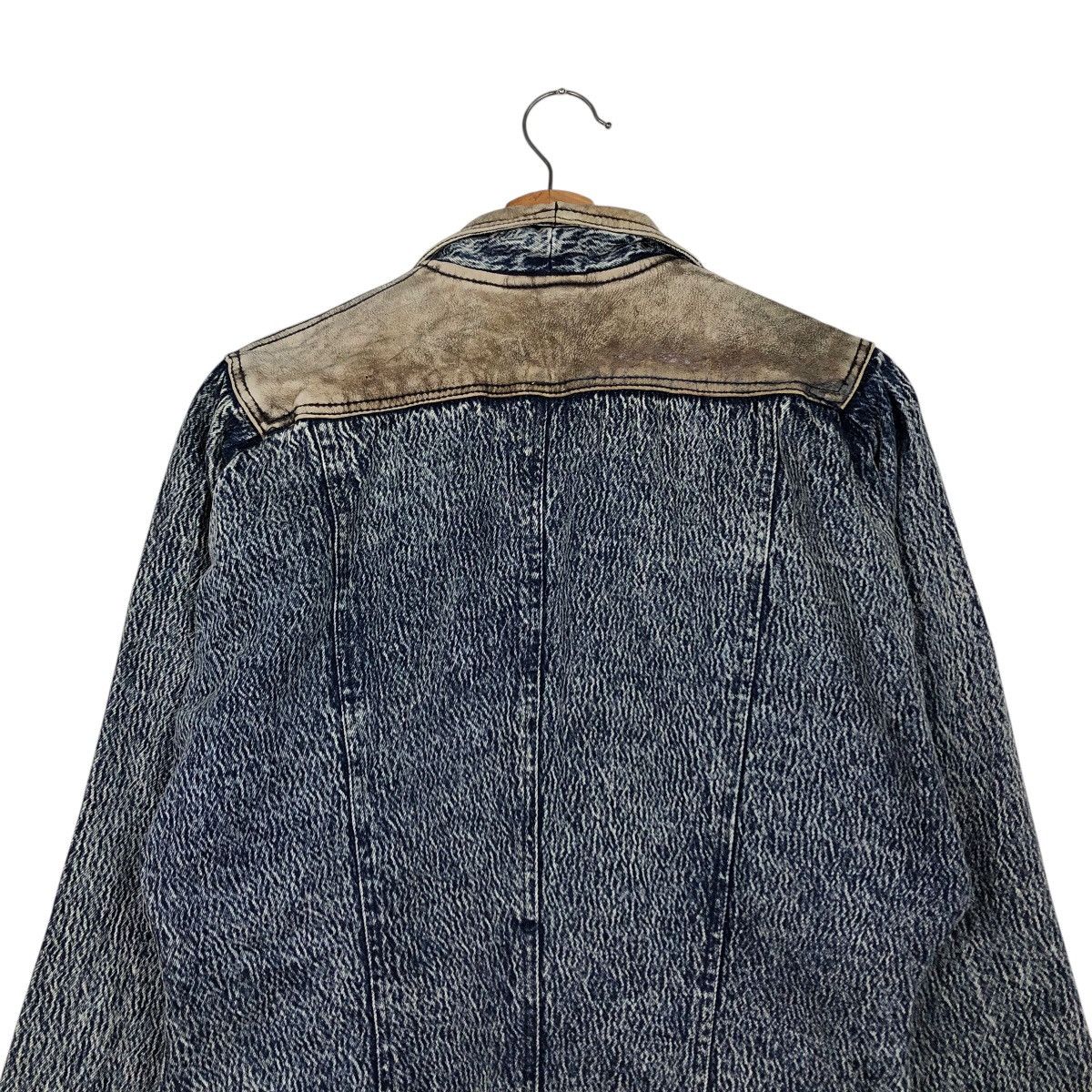 Japanese Brand 📌Vintage Cropped Biker Denim Jacket Livevire Issey Miyake Size US M / EU 48-50 / 2 - 10 Thumbnail