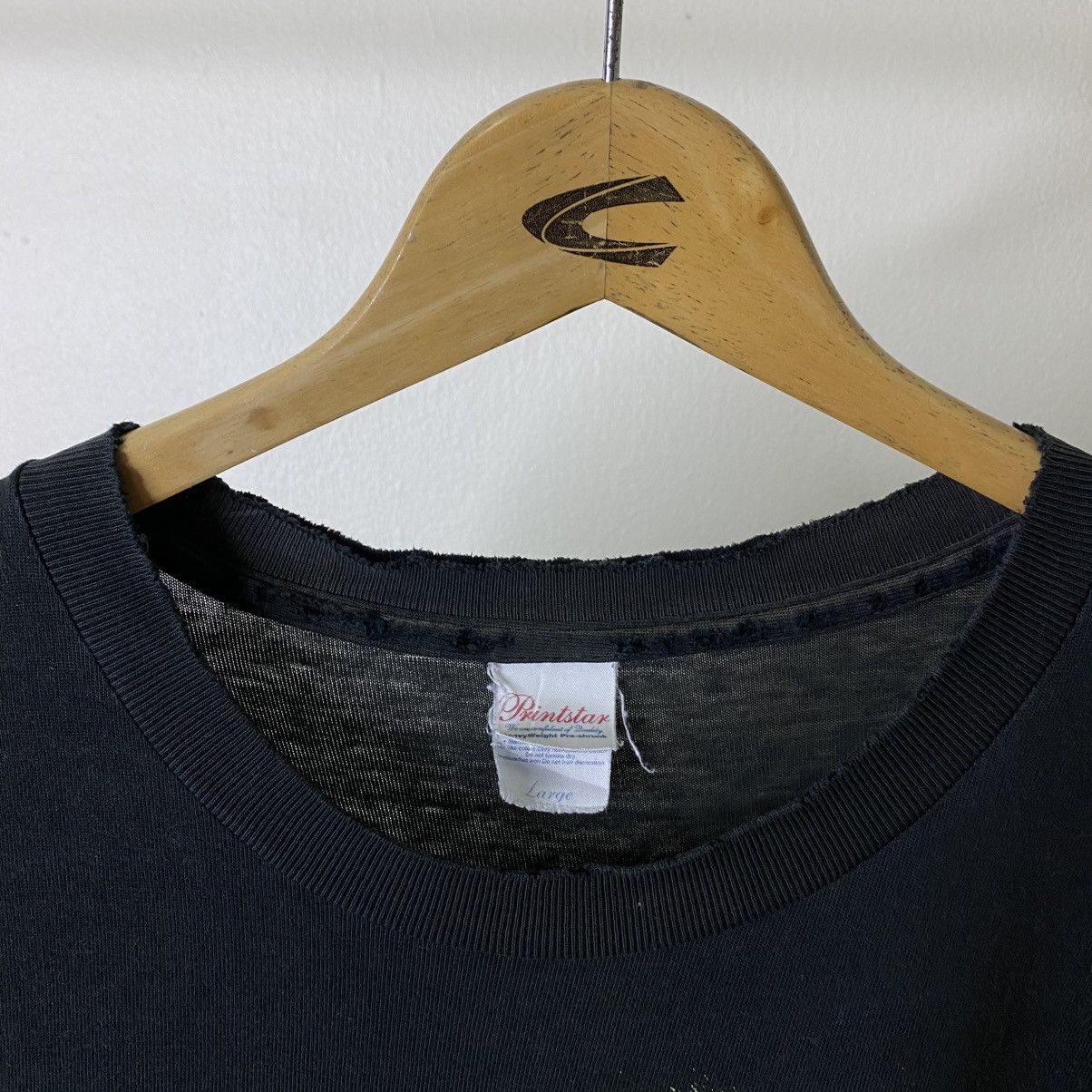 Vintage 2000s Albert Einstein Crazy Monkey Faded Black T Shirt Size US L / EU 52-54 / 3 - 7 Thumbnail
