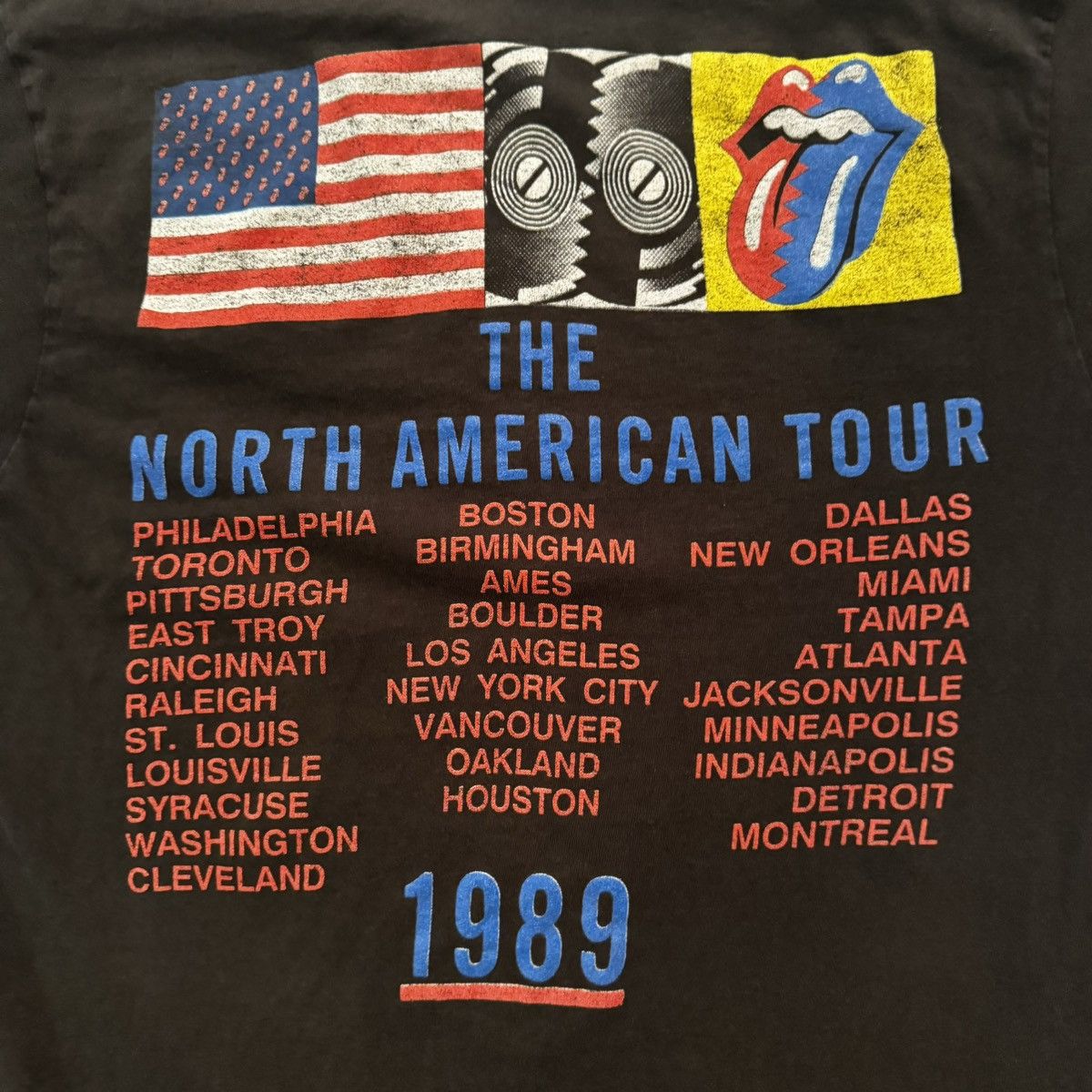 Band Tees × Nike × Stussy Crazy Vintage 1989 Distressed Rolling Stones Band Tour Tee Size M / US 6-8 / IT 42-44 - 16 Thumbnail
