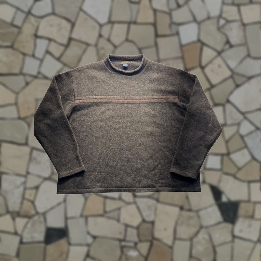 Vintage VINTAGE Woolrich Brown Pullover Sweater Red Accent Stripe Size XL Ladies/Womens XL Knit Wool Blend Pullover Sweater 26.5" Chest 26.5" Length NC Size US XL / EU 56 / 4 - 1 Thumbnail