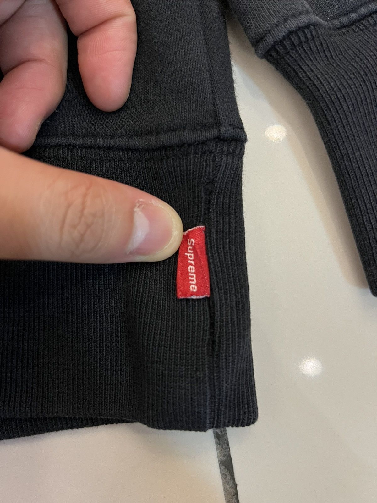 Jordan Brand × Supreme Supreme X Jordan Hooded Pullover Black FW15 Size US M / EU 48-50 / 2 - 8 Thumbnail