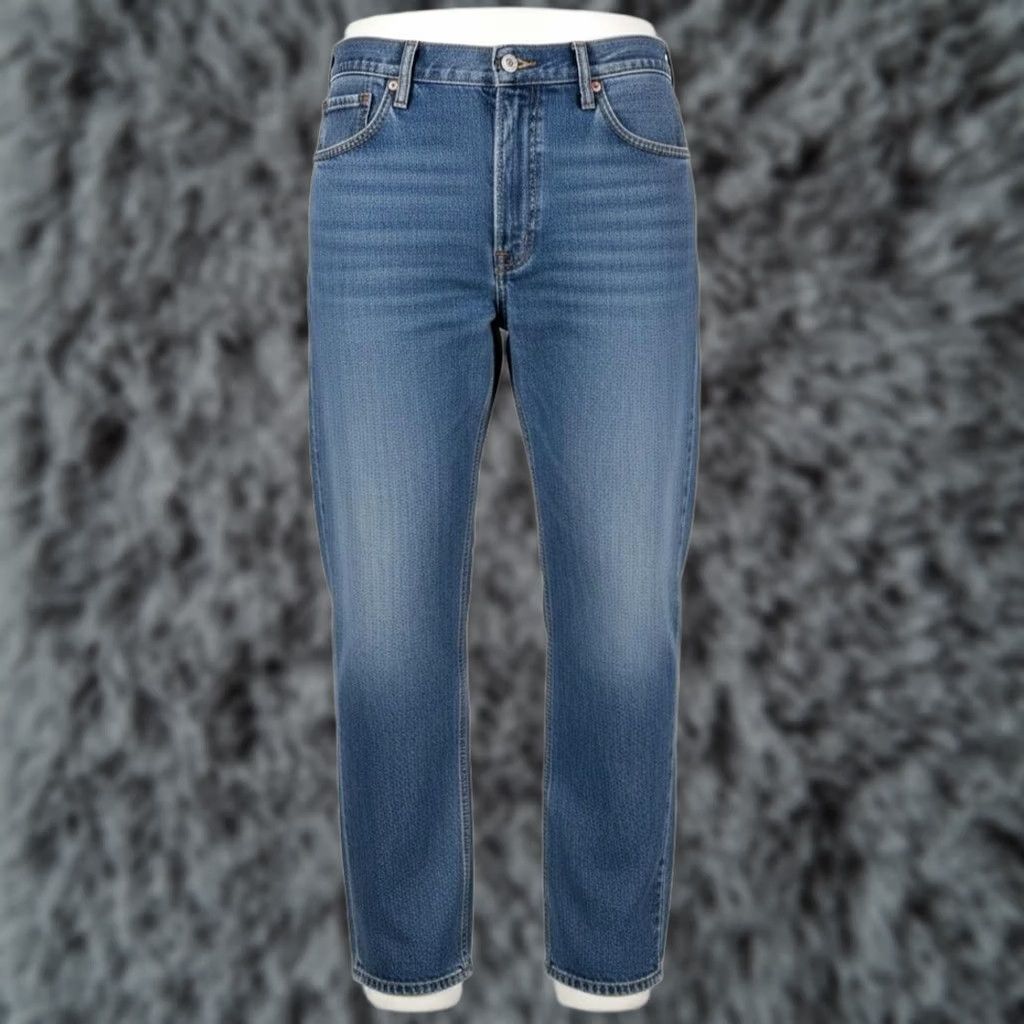 Levi's Levi's 505 Jeans Mens Regular Straight Blue Medium Wash Zip Fly 34x30 Denim Cotton Logo Pocket 5-Pocket Belt Loops Size US 34 / EU 50 - 1 Thumbnail