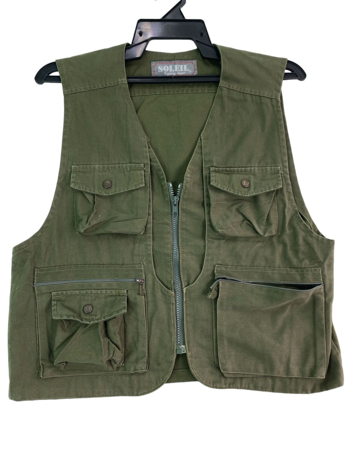 Vintage Vtg 90s SOLEIL fishing vest hunting cargo pocket Size US XS / EU 42 / 0 - 2 Thumbnail