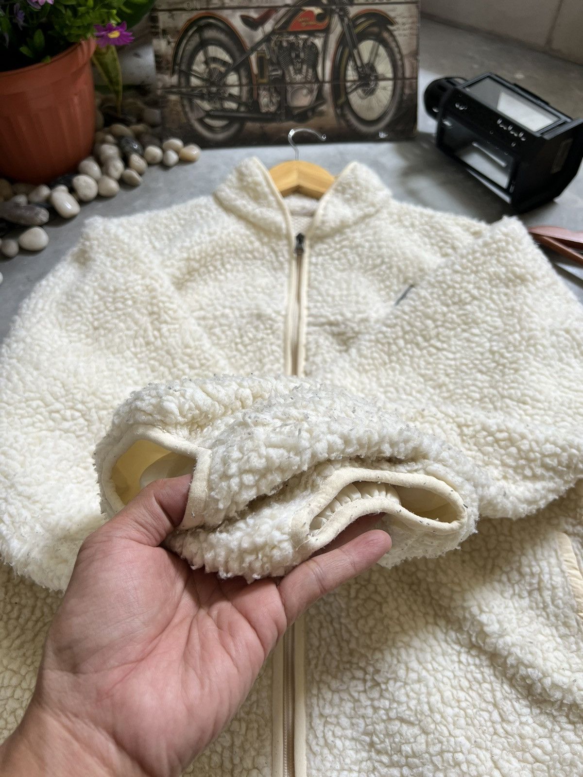 Japanese Brand × Vintage Steals🖤 First Down Deep Pile Quilted Sherpa Long Jacket Size US XXL / EU 58 / 5 - 11 Thumbnail