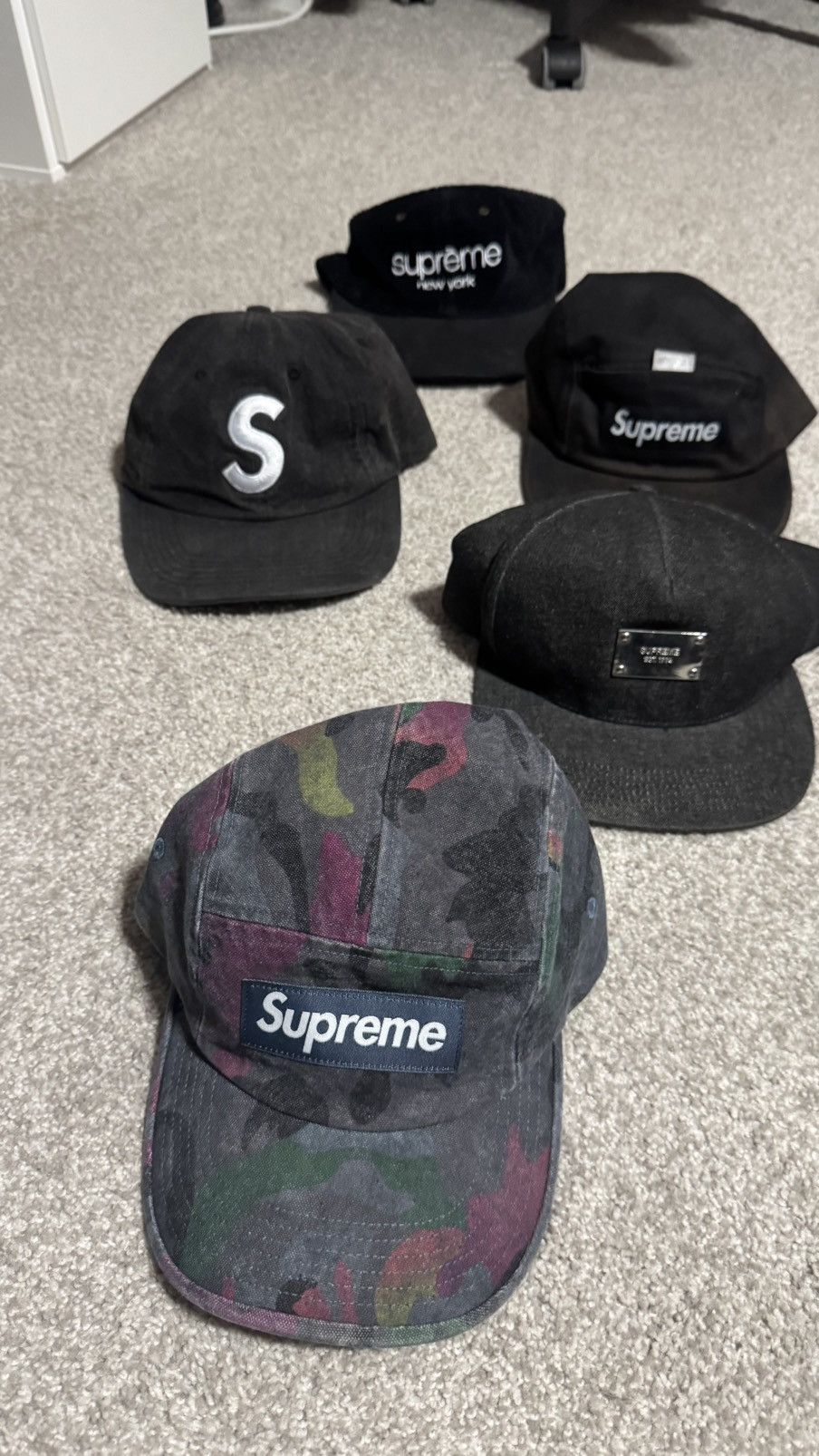 Supreme SS10 to SS24 9x supreme hats Size ONE SIZE - 2 Thumbnail
