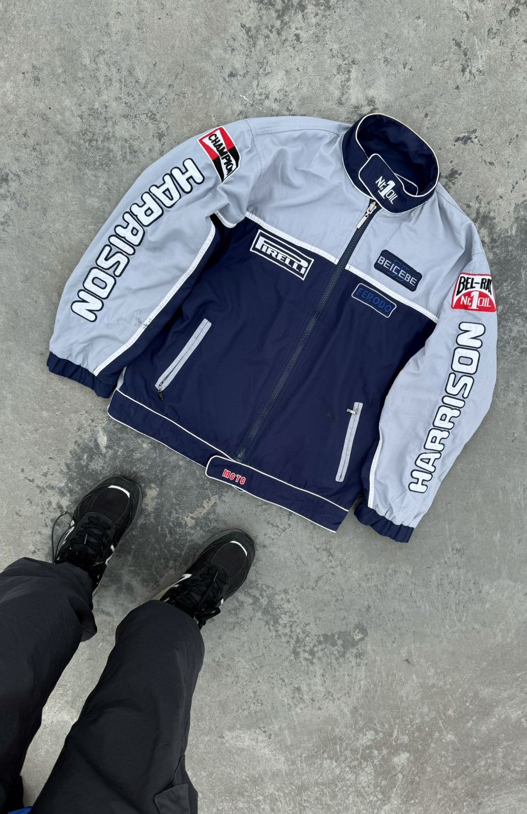 Other Vintage Y2K Harrison Racing Moto Pirelli F1 Track Jacket Size US L / EU 52-54 / 3 - 1 Thumbnail