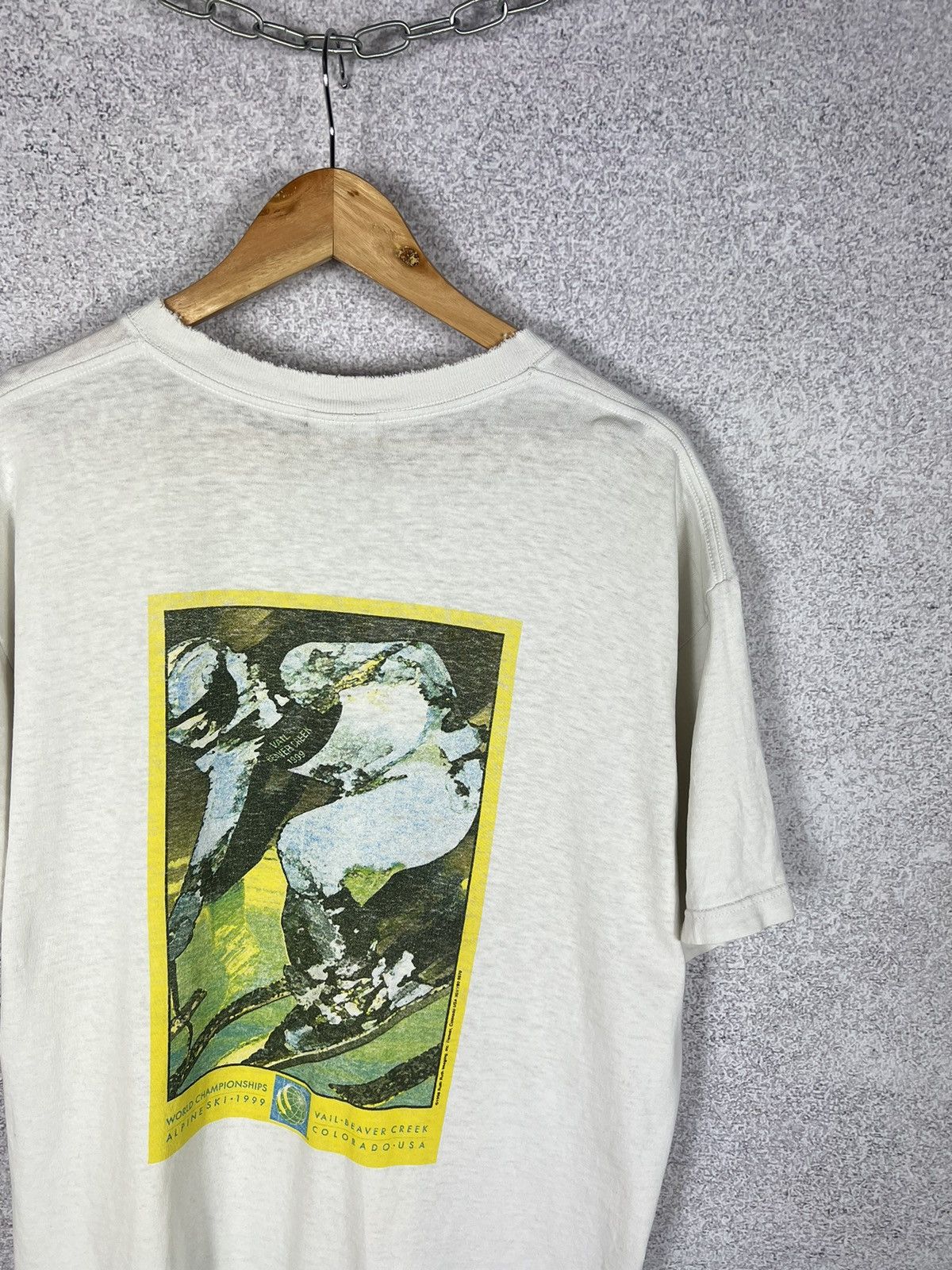 Vintage Vintage 1999 Alpine Ski Championship T-shirt Art Tee Size US M / EU 48-50 / 2 - 2 Thumbnail