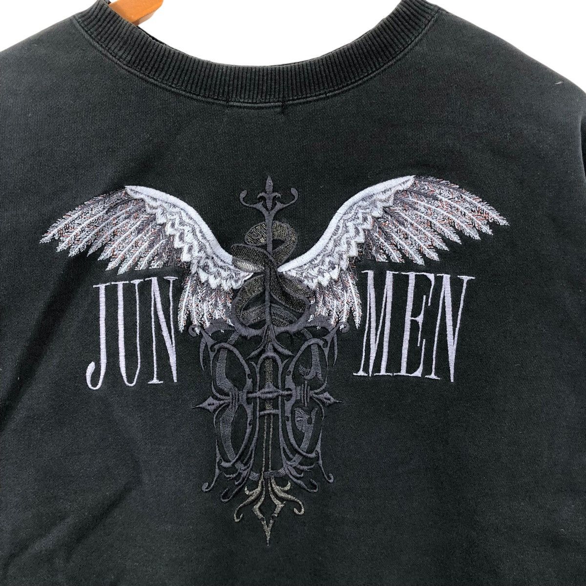 JUN MEN × Undercover Vintage JUN MEN Not UNDERCOVER Wing y2k Design Sweatshirt Size US XL / EU 56 / 4 - 3 Thumbnail