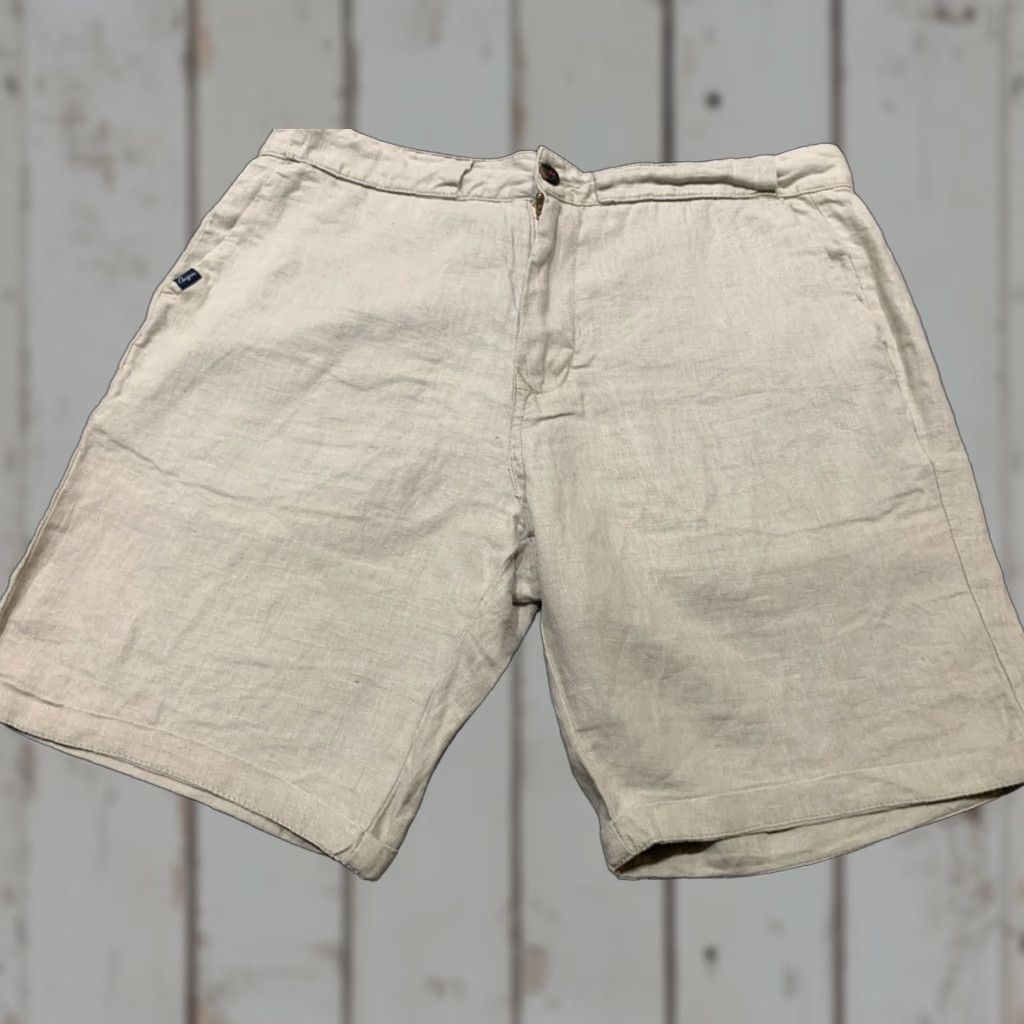 Vintage VINTAGE CHEVIGNON Cargo Shorts 34 Beige Denim 80s 90s Mens Size US 34 / EU 50 - 1 Thumbnail
