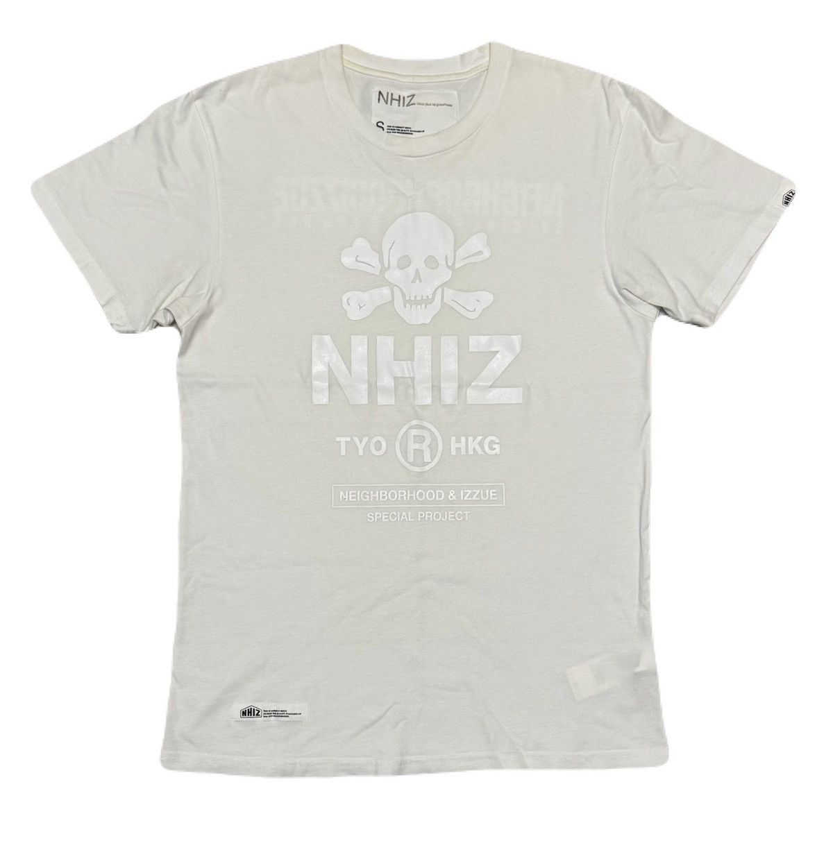 Neighborhood NEIGHBORHOOD x IZZUE White Tee Size US S / EU 44-46 / 1 - 1 Thumbnail