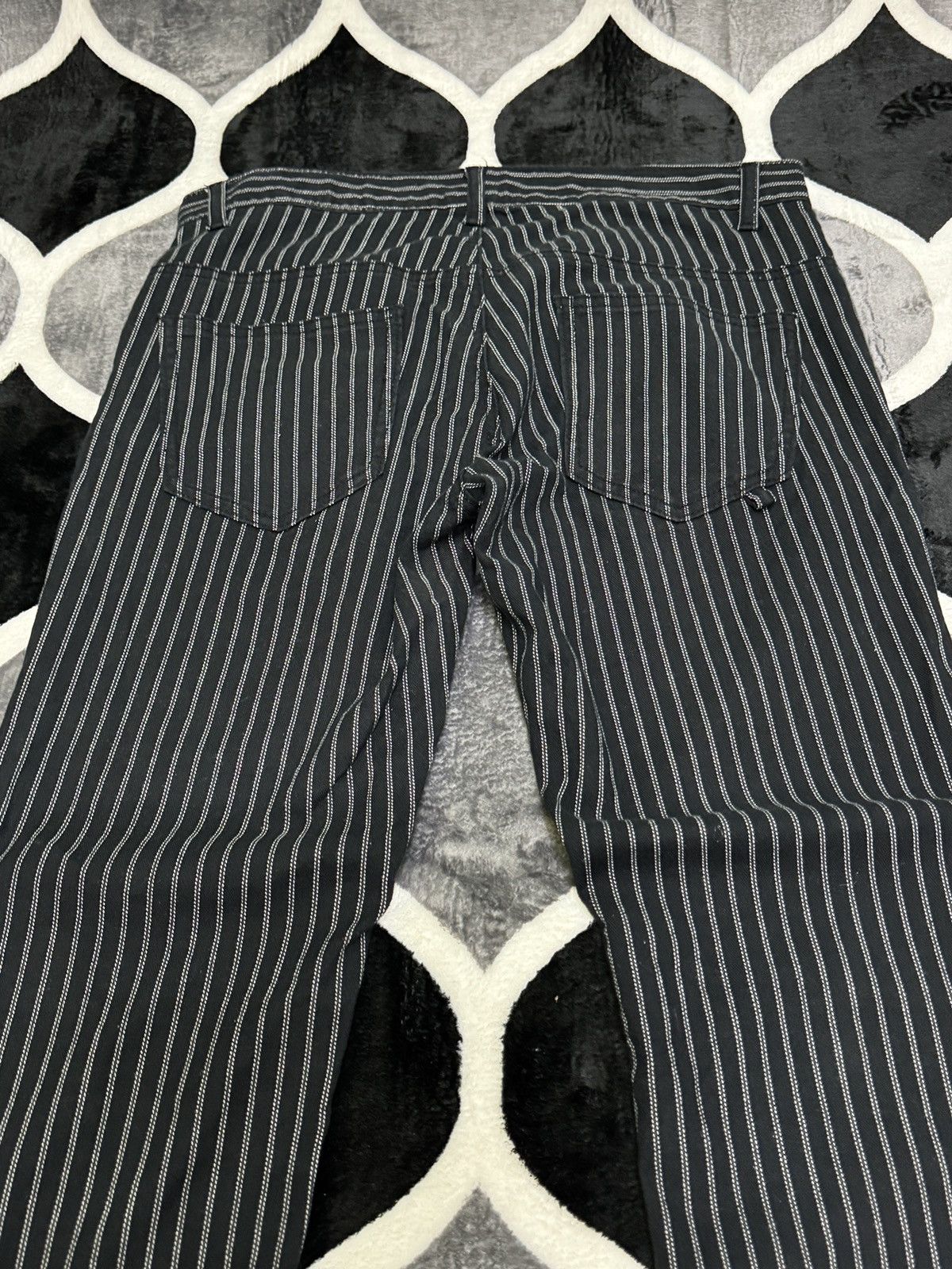 Tornado Mart Vintage Semantic Design Pinstripe Retro Pant Size US 32 / EU 48 - 9 Thumbnail