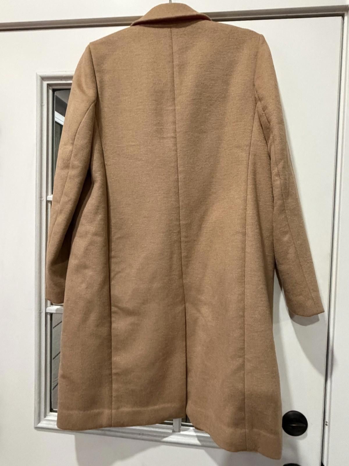 Ann Taylor NWOT Neutral Camel - Ann Taylor Signature Wool Blend Coat Size S / US 4 / IT 40 - 6 Thumbnail