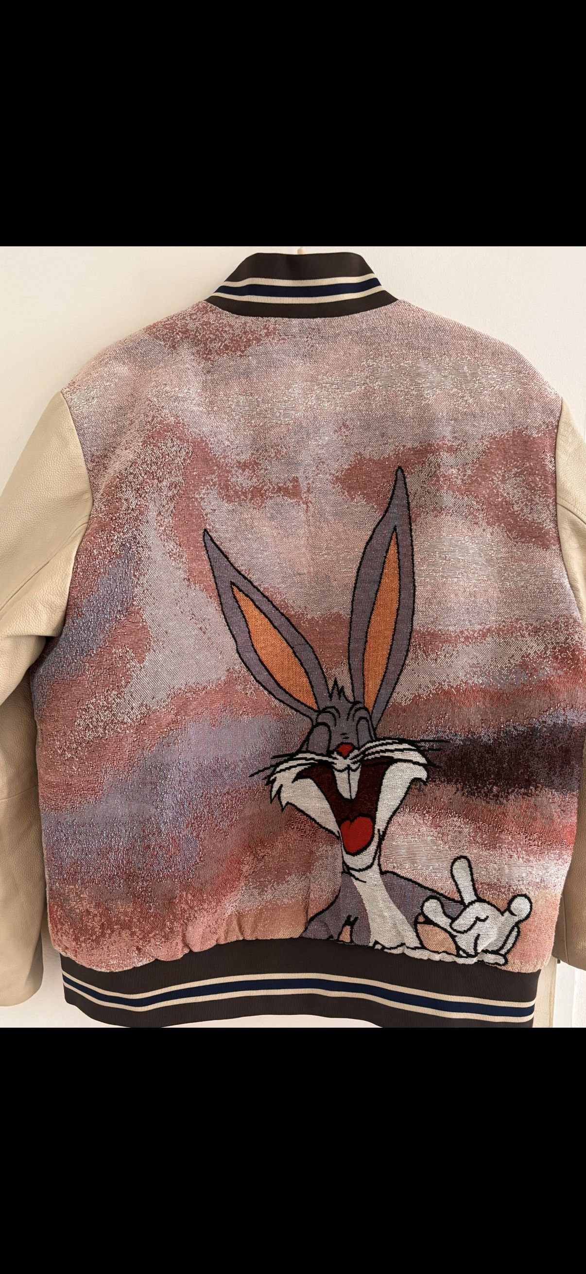 Scotch & Soda Looney Tunes Varsity leather jacket Size US M / EU 48-50 / 2 - 2 Thumbnail