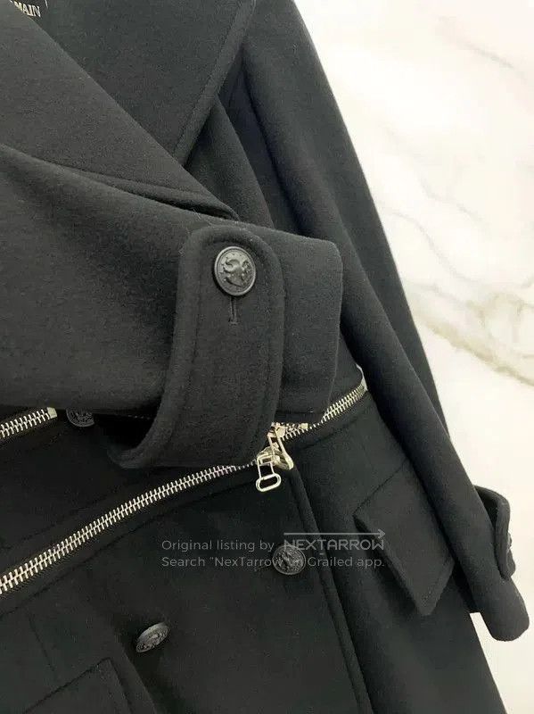 Balmain Balmain Women's Wool Black Coat . Size S / US 4 / IT 40 - 5 Thumbnail