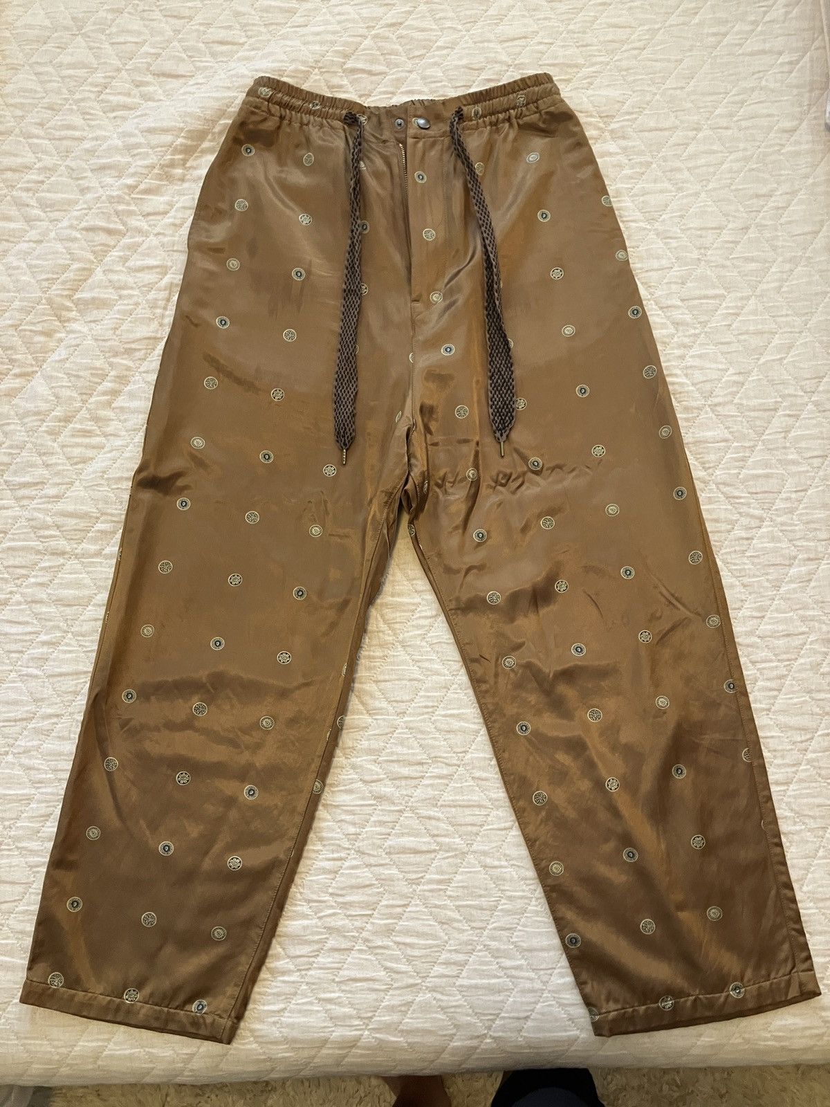 Kapital Cotton rayon fleece-lined bean-pattern high wasted pants Size 28" / US 6 / IT 42 - 1 Thumbnail