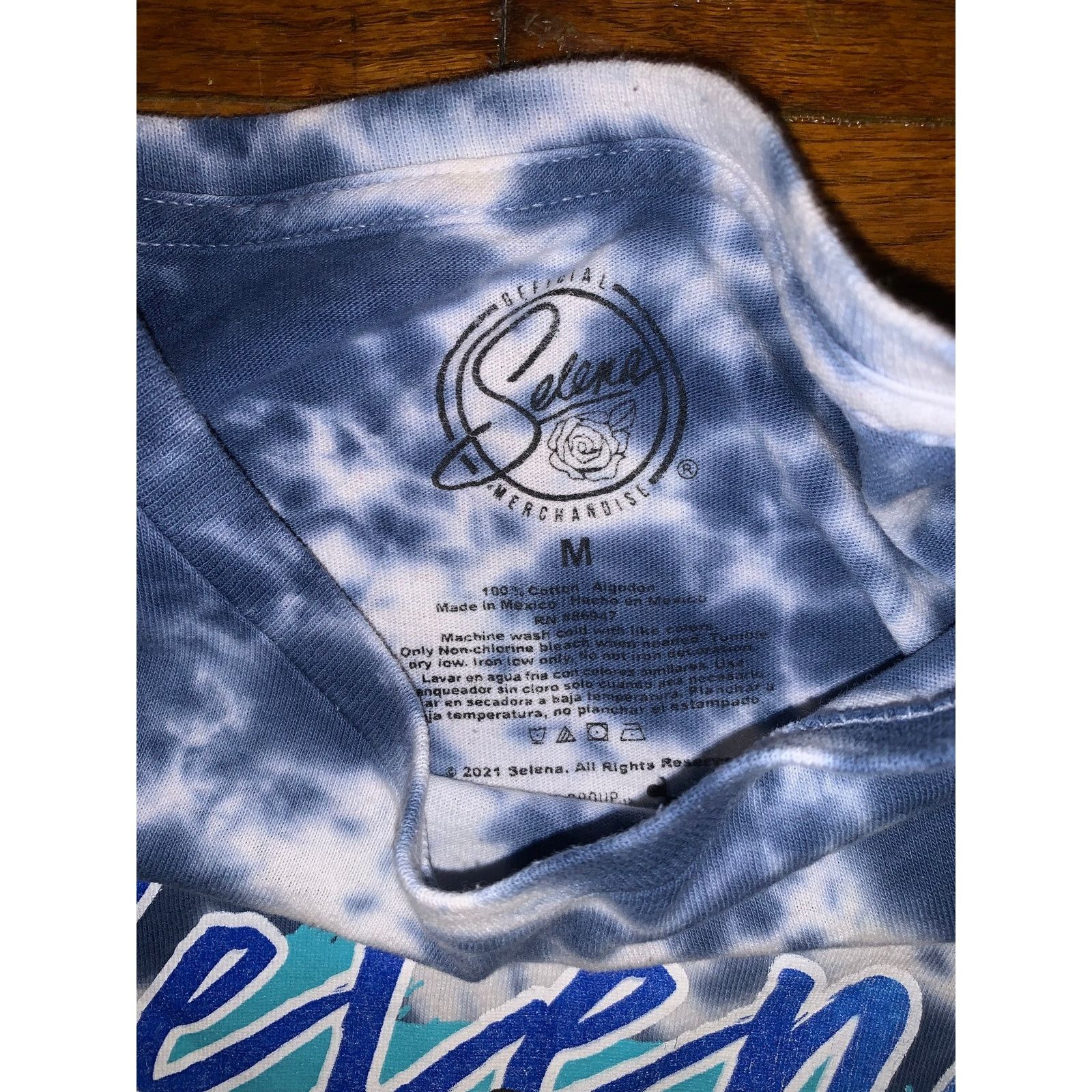 Band Tees × Other Selena Quintanilla Tie Dye T Shirt Blue Queen of Cumbia M Size M / US 6-8 / IT 42-44 - 6 Thumbnail