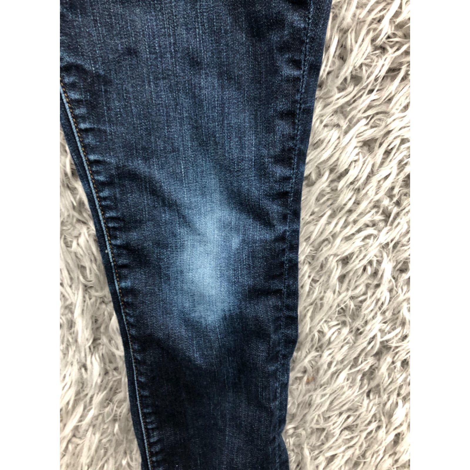 Lucky Brand Lucky Brand Charlie Skinny Jeans Size 00 Womens Dark Wash Blue Knee Wear Denim 5-Pocket Regular Slim Size 24" / US 00 / IT 34 - 5 Thumbnail