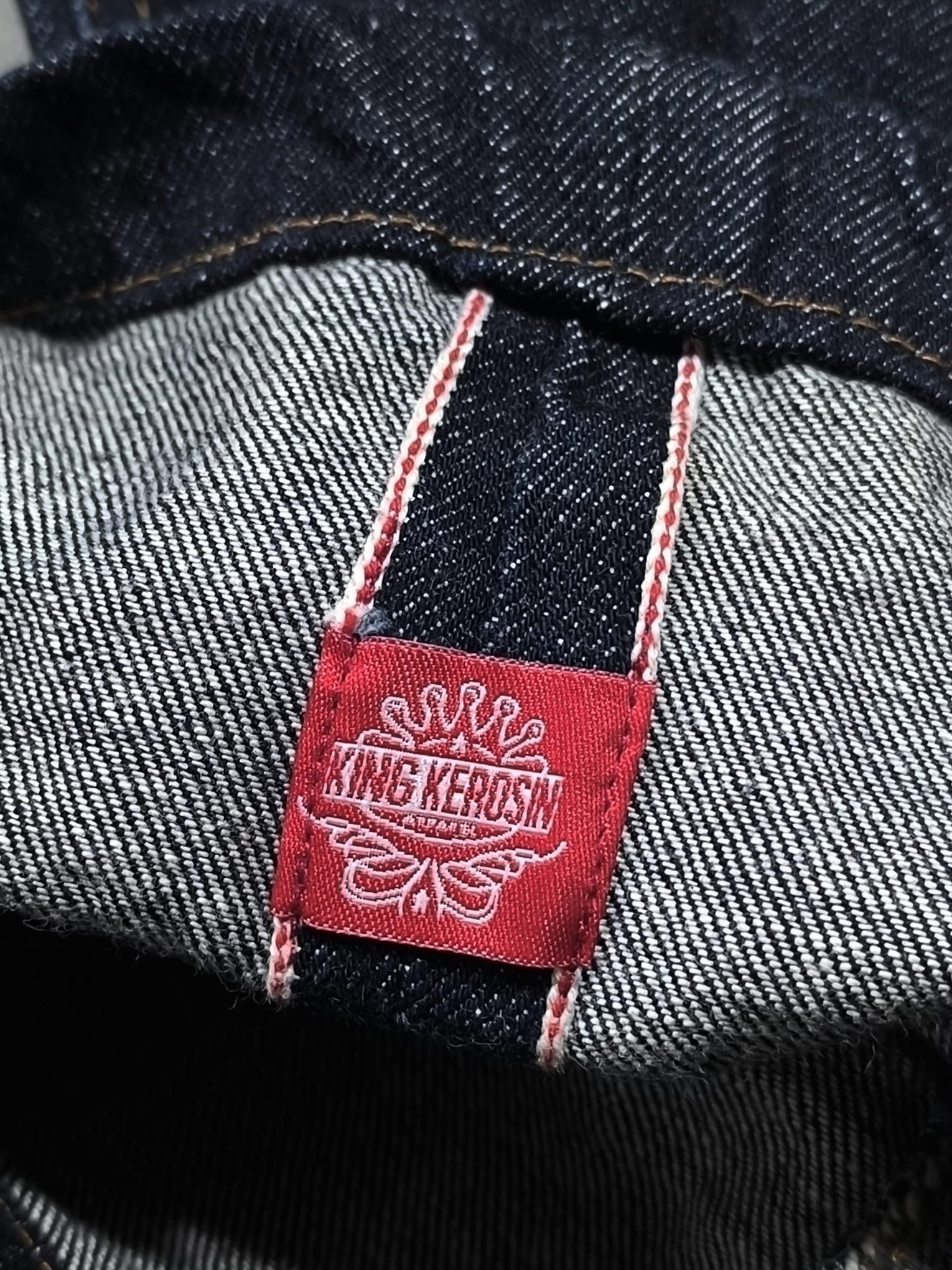 Other King Kerosin Baggy Raw Indigo Selvedge Jeans Buckleback Size US 40 / EU 56 - 6 Thumbnail