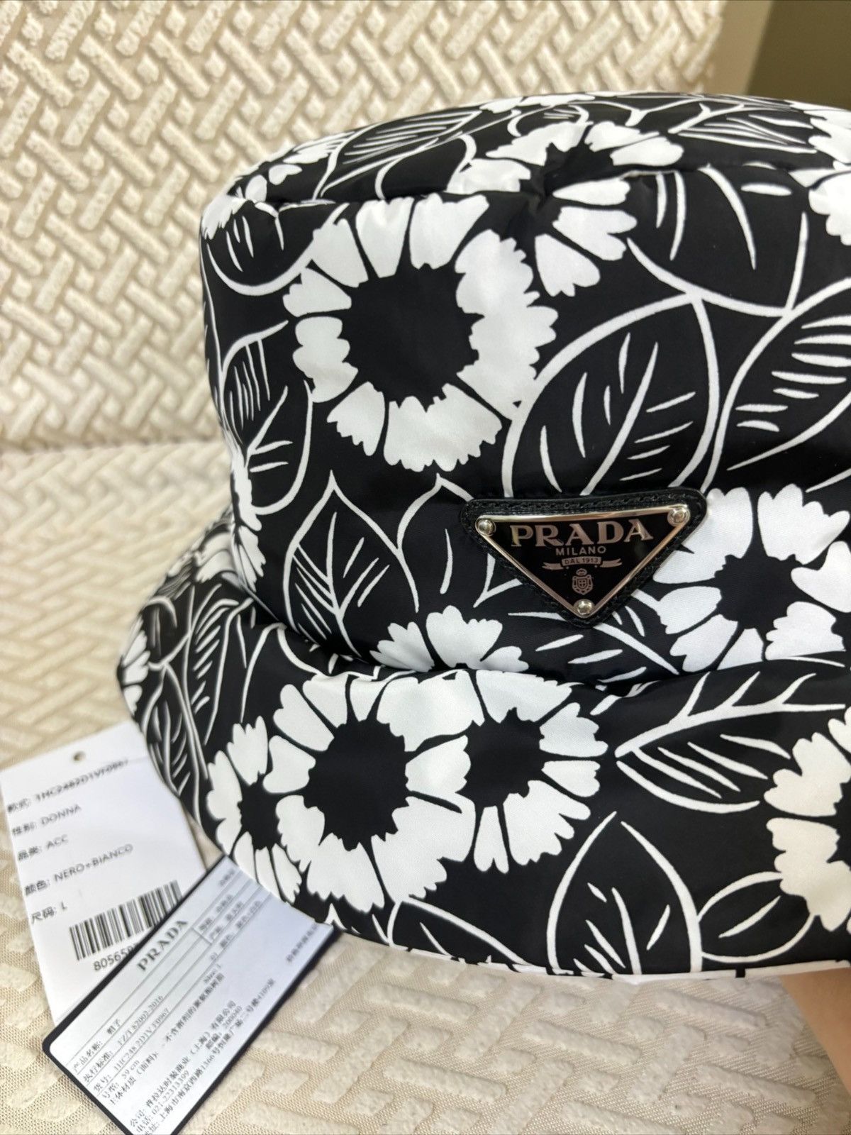 Prada Printed Nylon Bucket Hat Size ONE SIZE - 2 Thumbnail