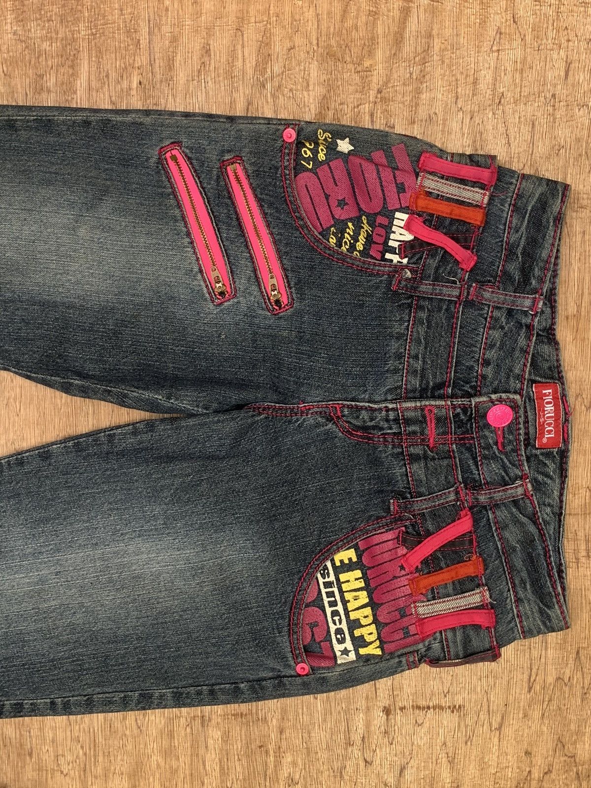 Fiorucci Rare.. Fiorucci Double Waist ZipperJean Pants Size US 28 / EU 44 - 12 Thumbnail