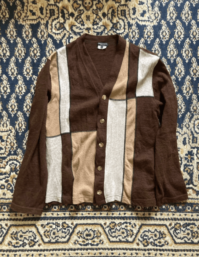 Comme des Garcons × Japanese Brand × Junya Watanabe Comme Des Garcons Cargian Jumper Knit Sweater Pullove EX0059 Size US L / EU 52-54 / 3 - 1 Thumbnail
